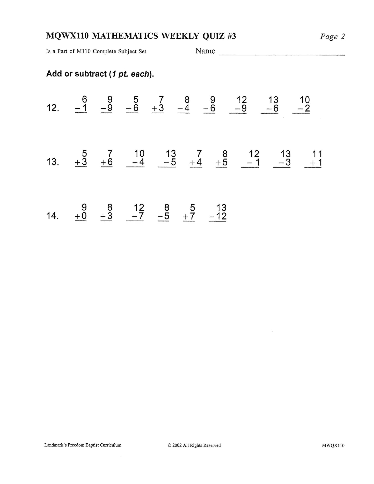 Math Grade 02