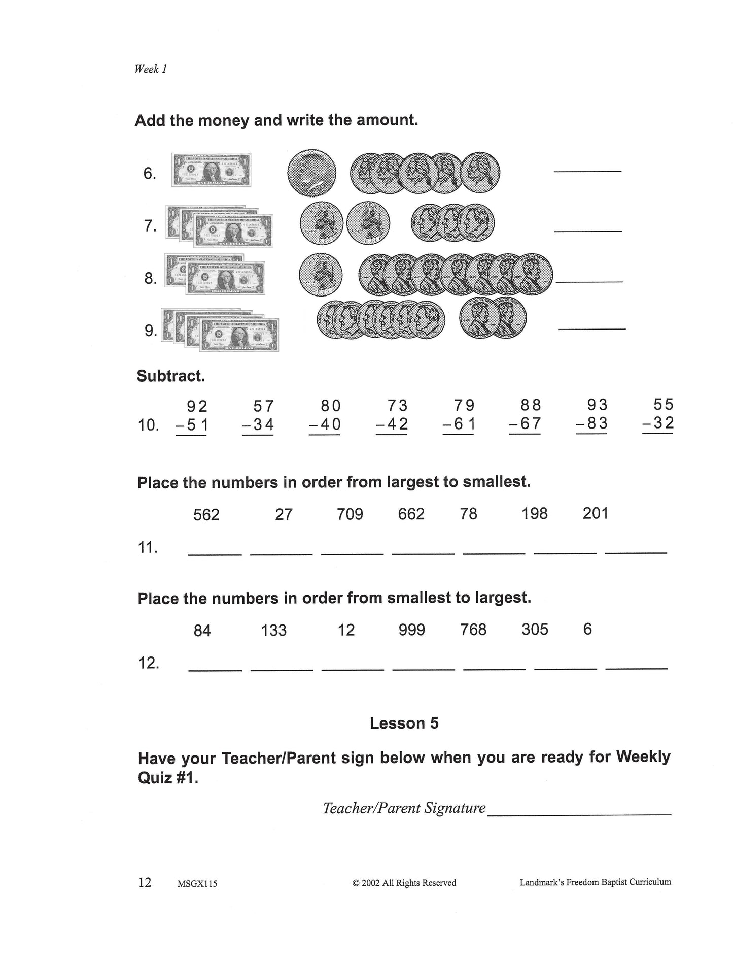 Math Grade 03