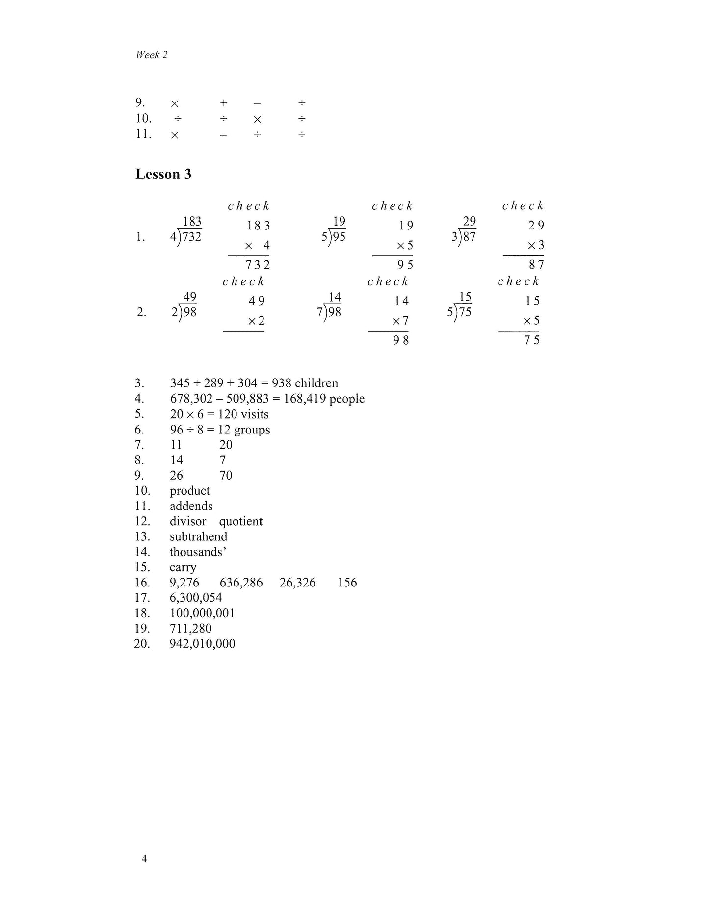 Math Grade 04