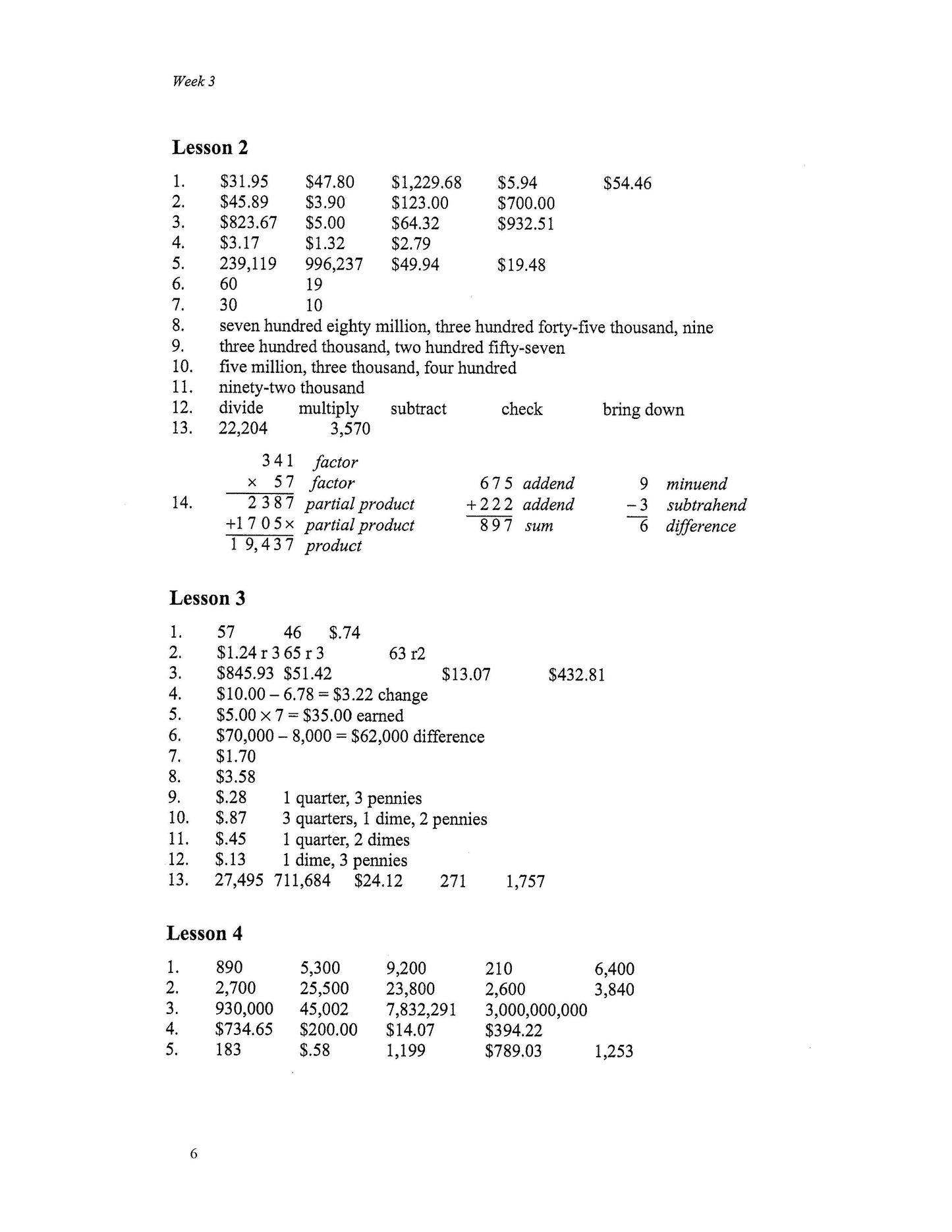 Math Grade 04