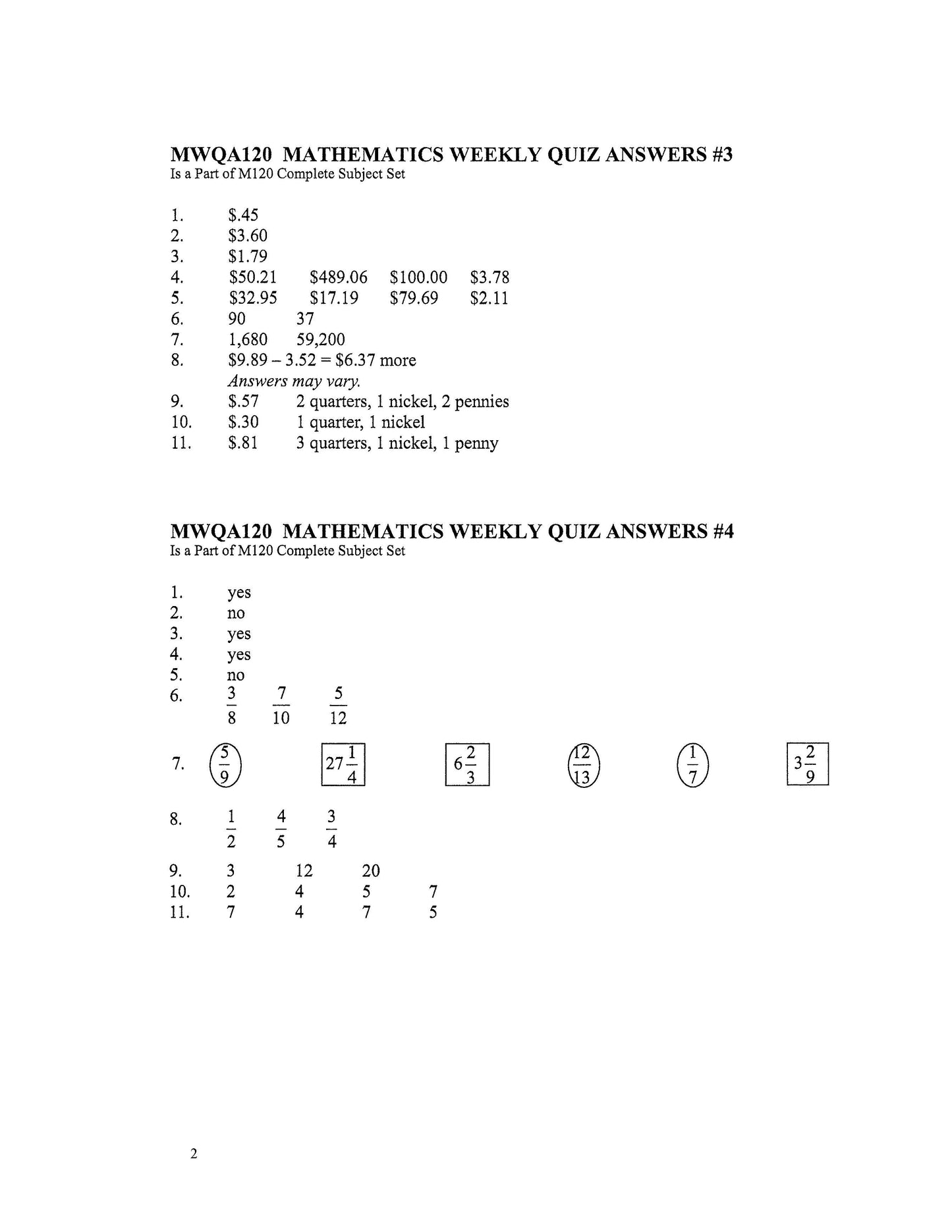 Math Grade 04