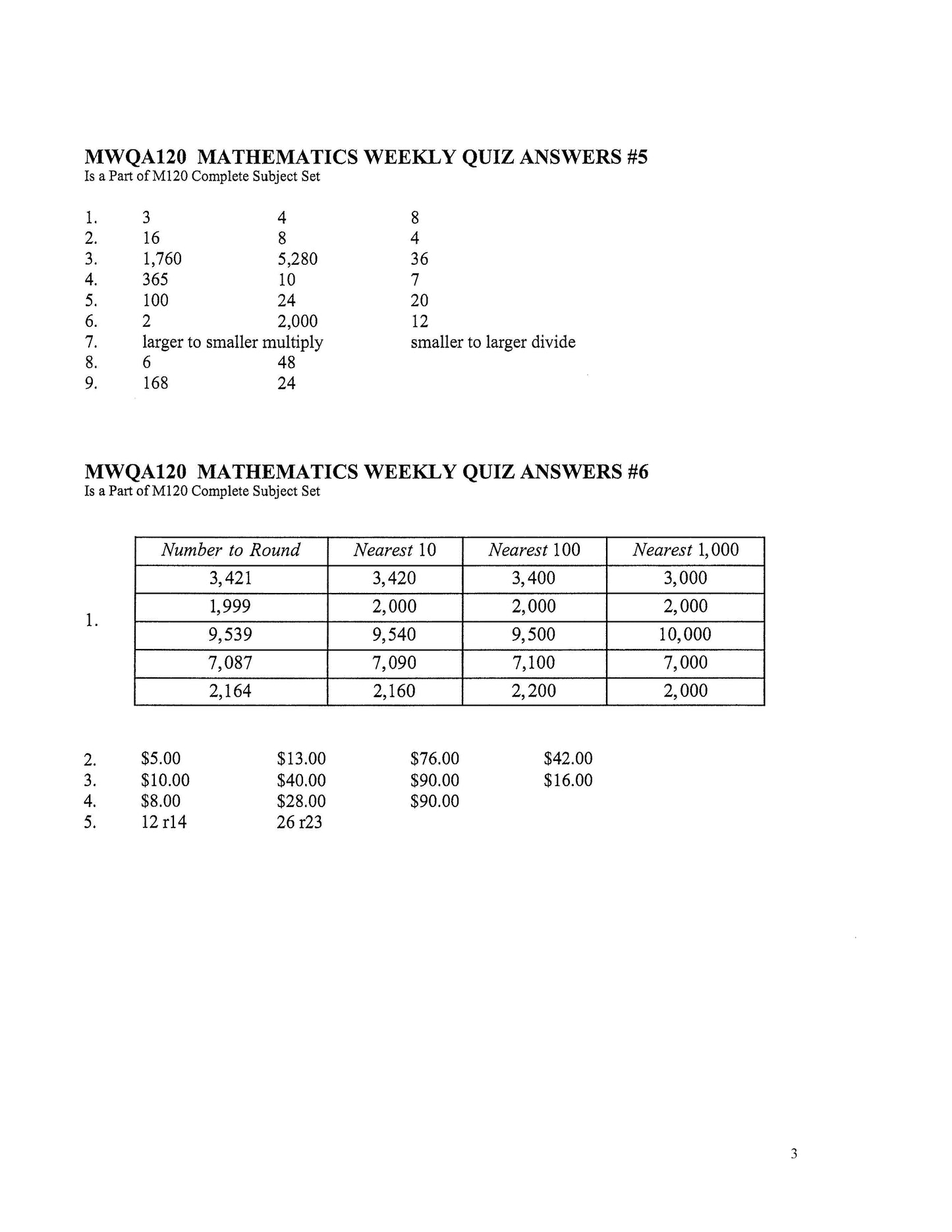 Math Grade 04