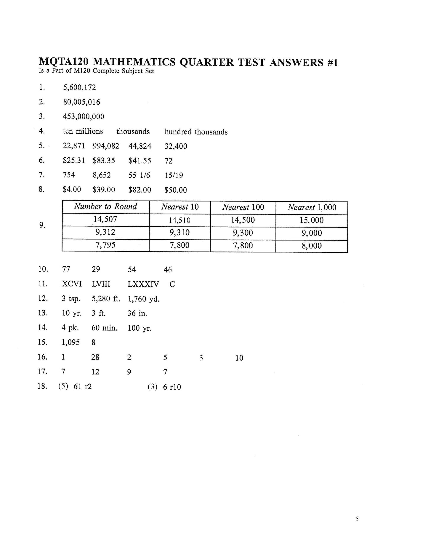 Math Grade 04