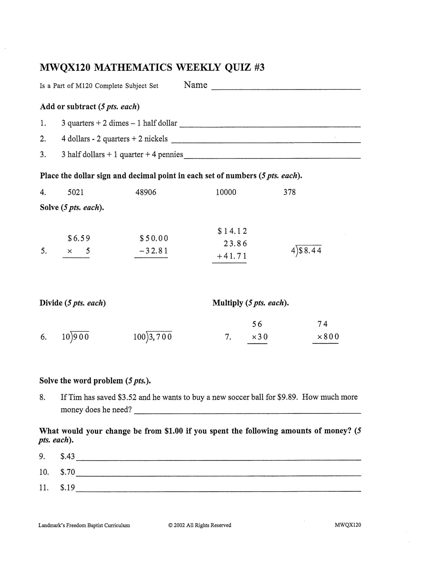 Math Grade 04