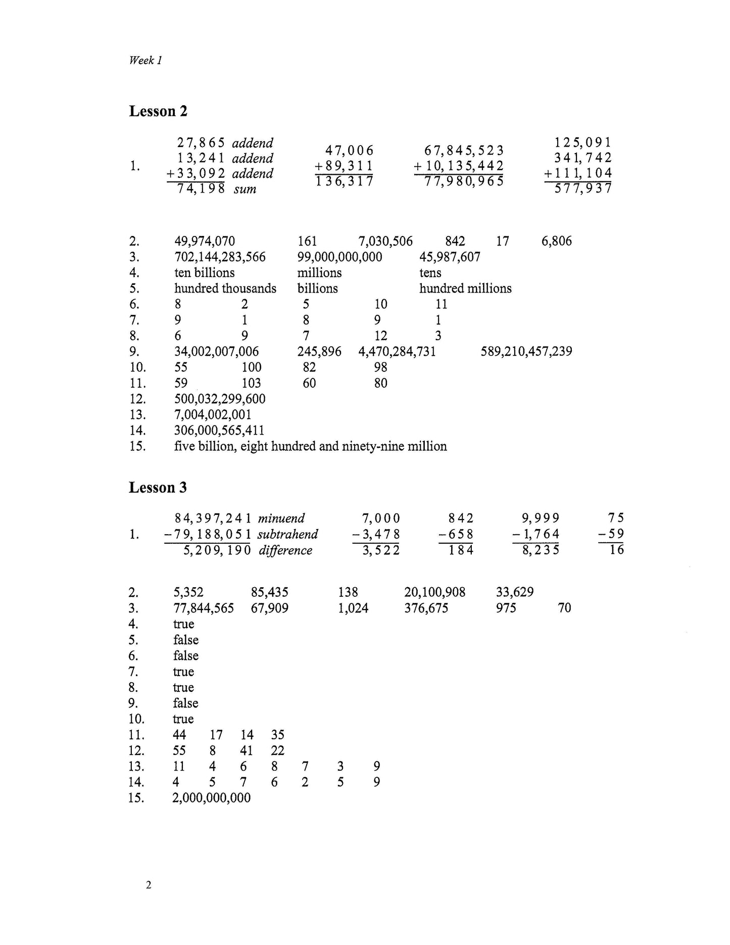 Math Grade 05