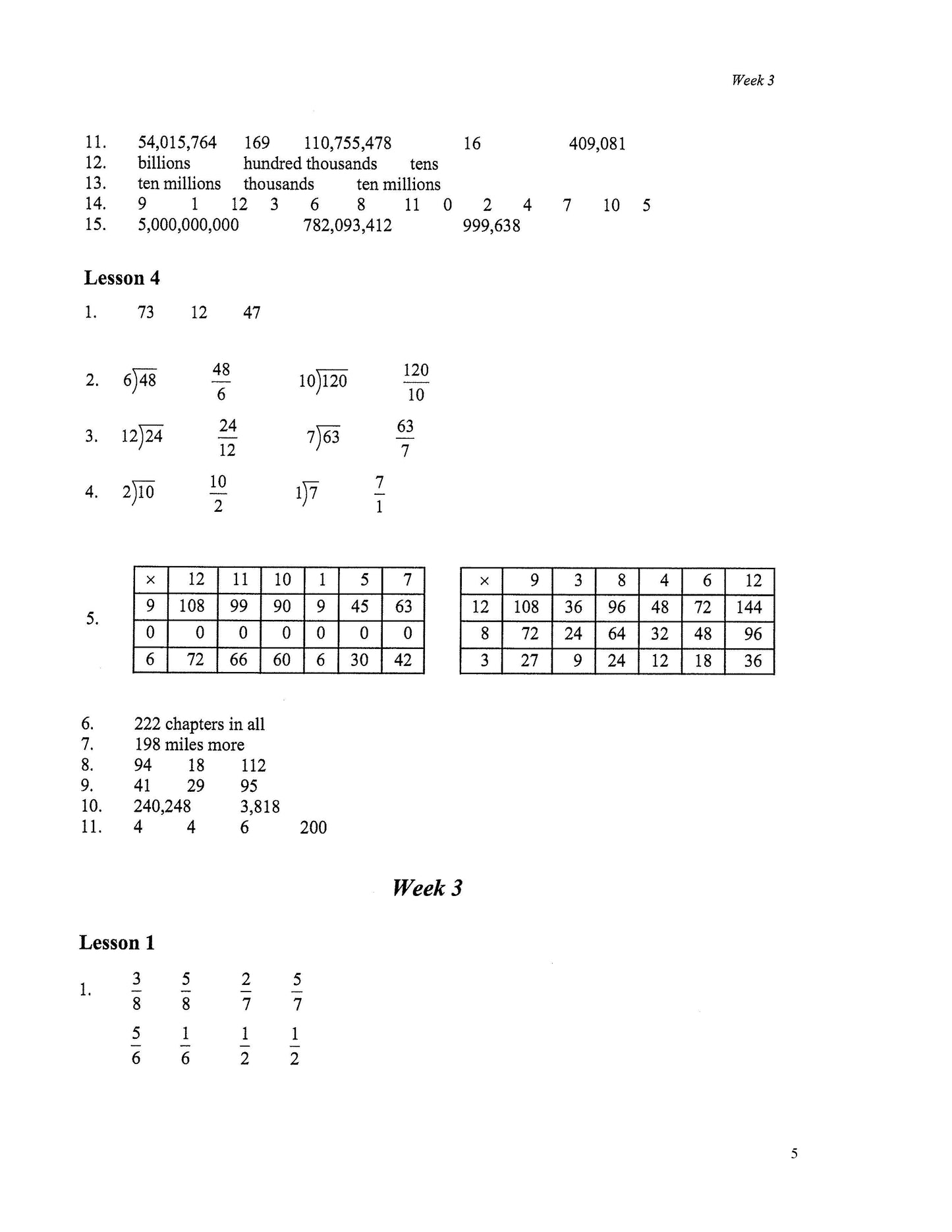 Math Grade 05