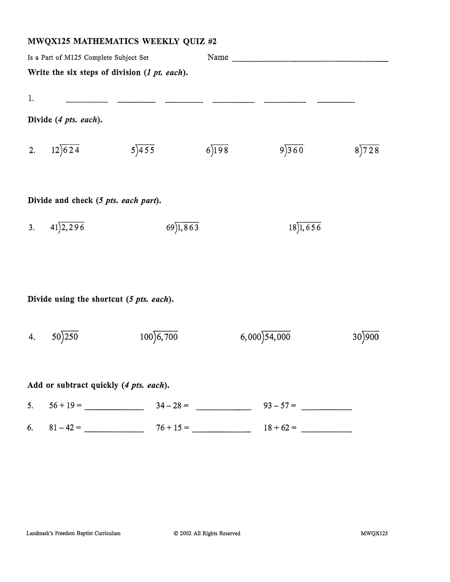 Math Grade 05
