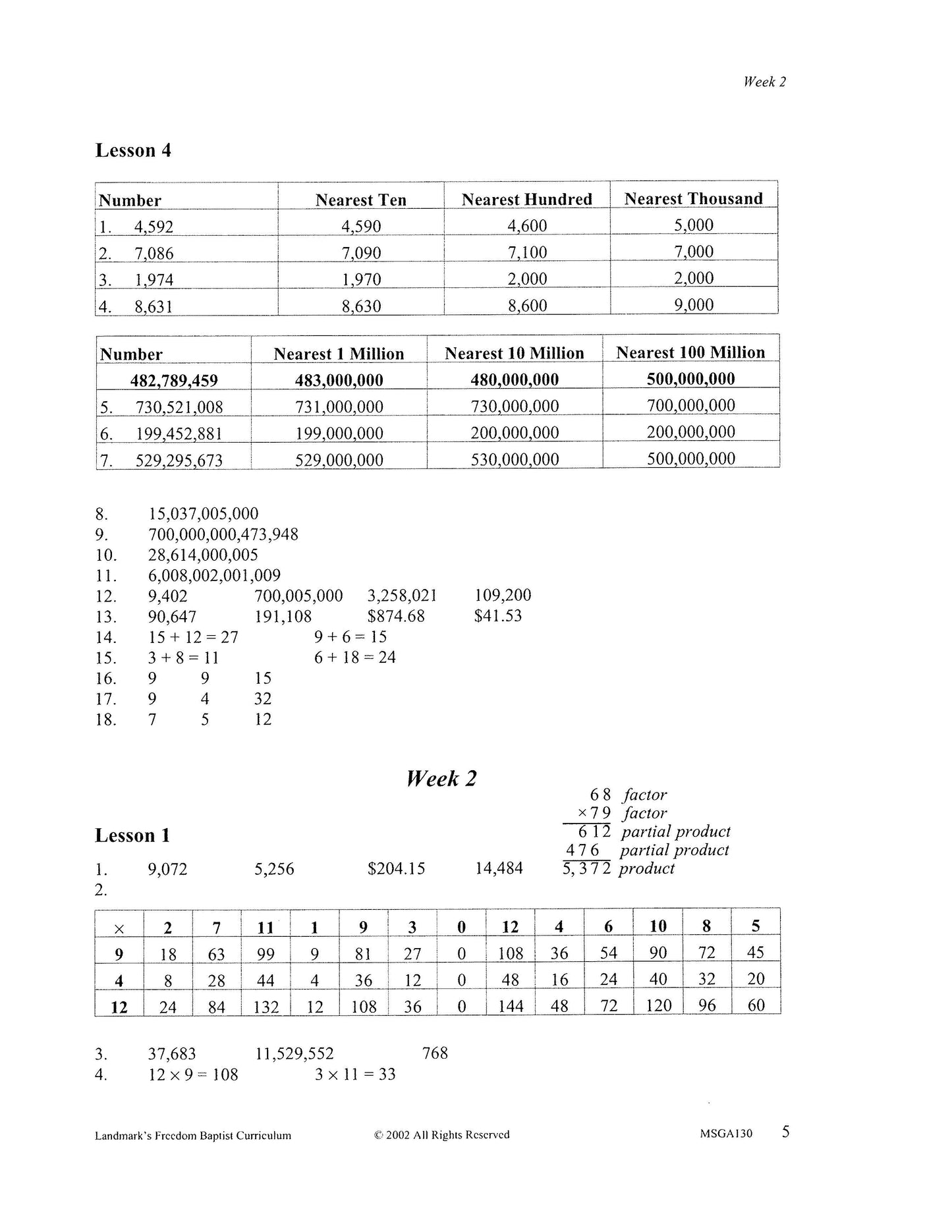 Math Grade 06