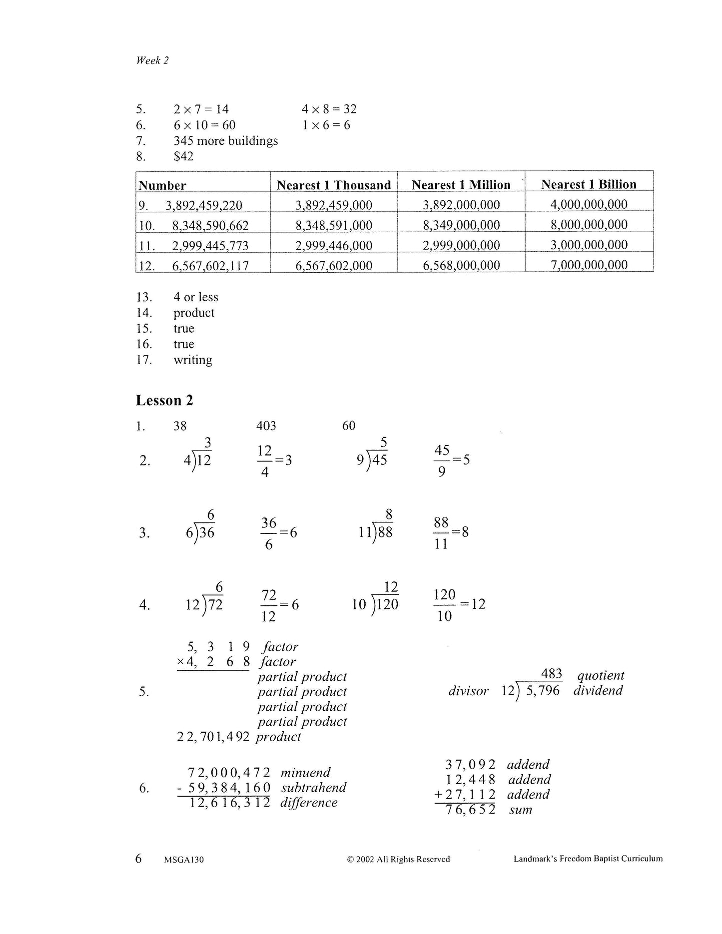 Math Grade 06