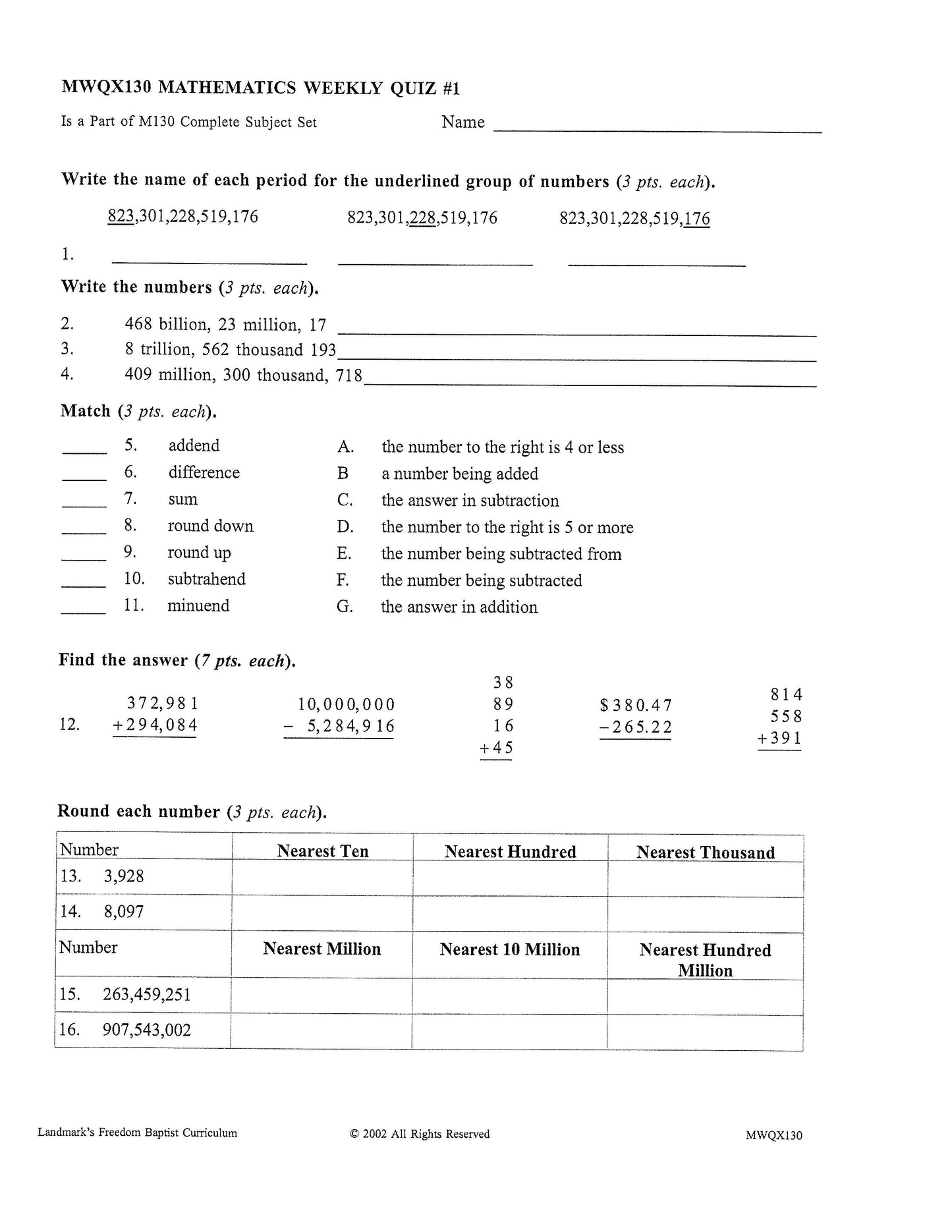 Math Grade 06