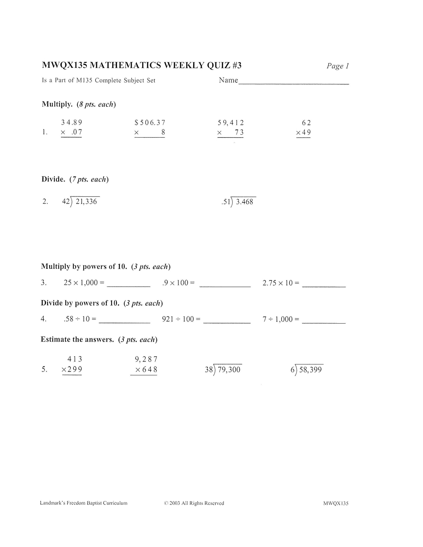 Math Grade 07