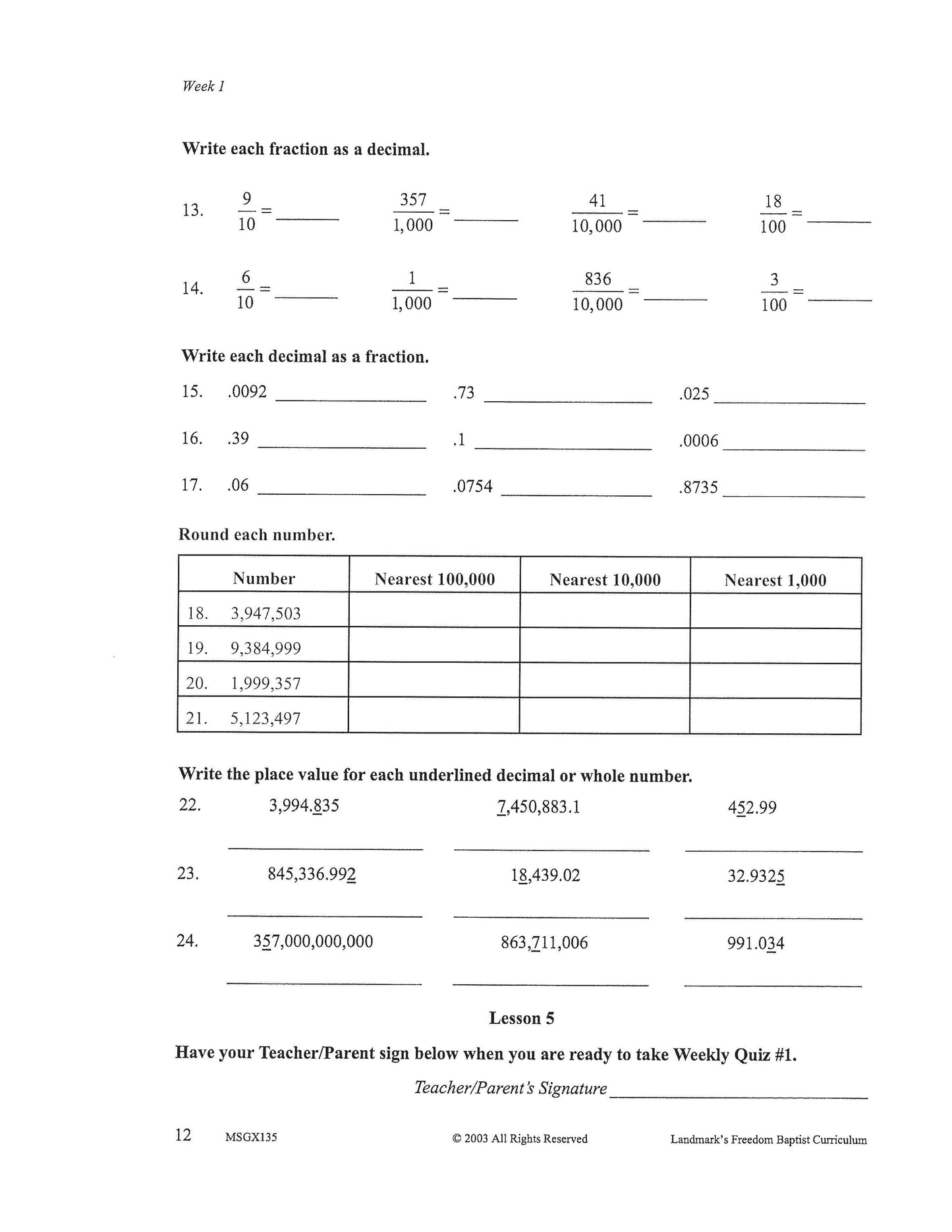 Math Grade 07