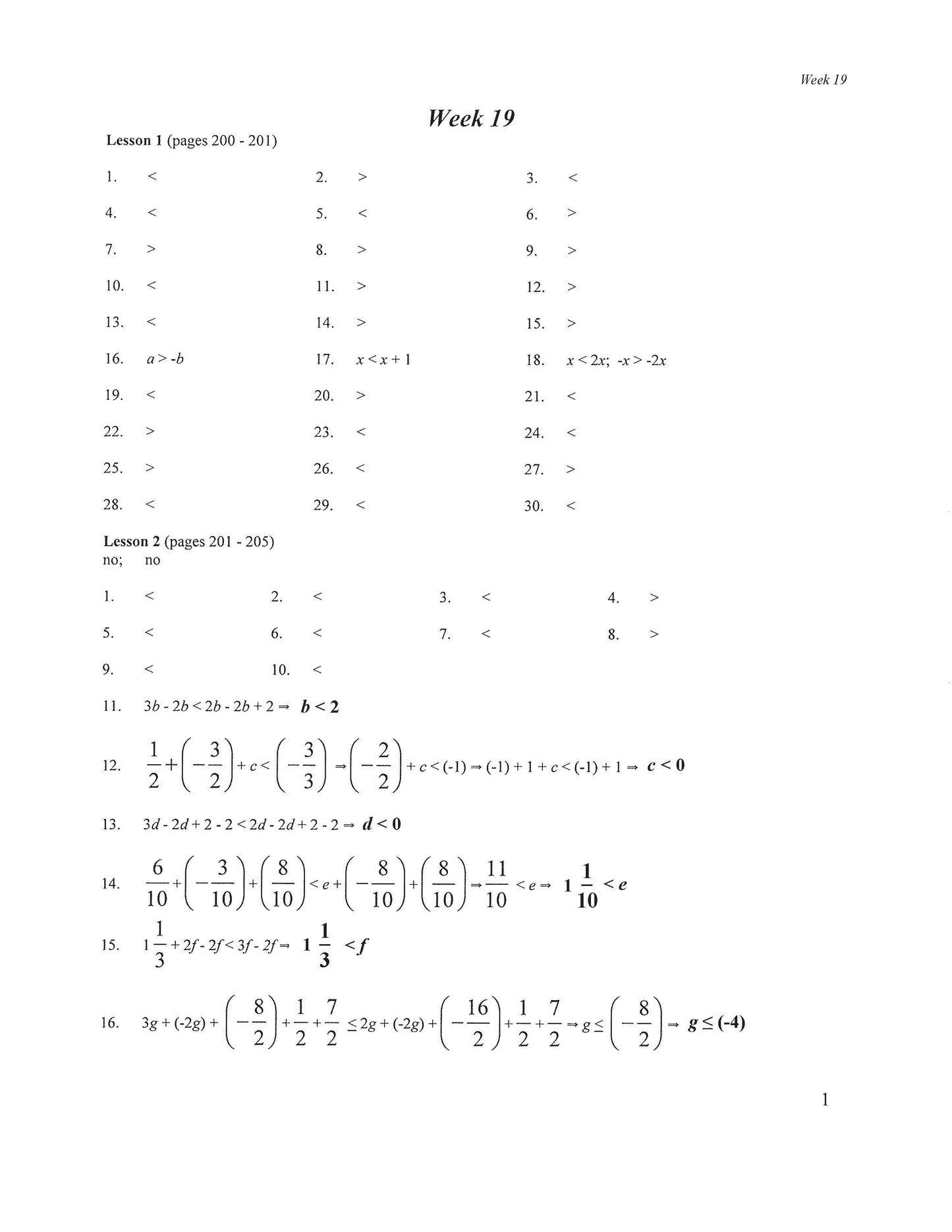 Math Grade 09 - Algebra I