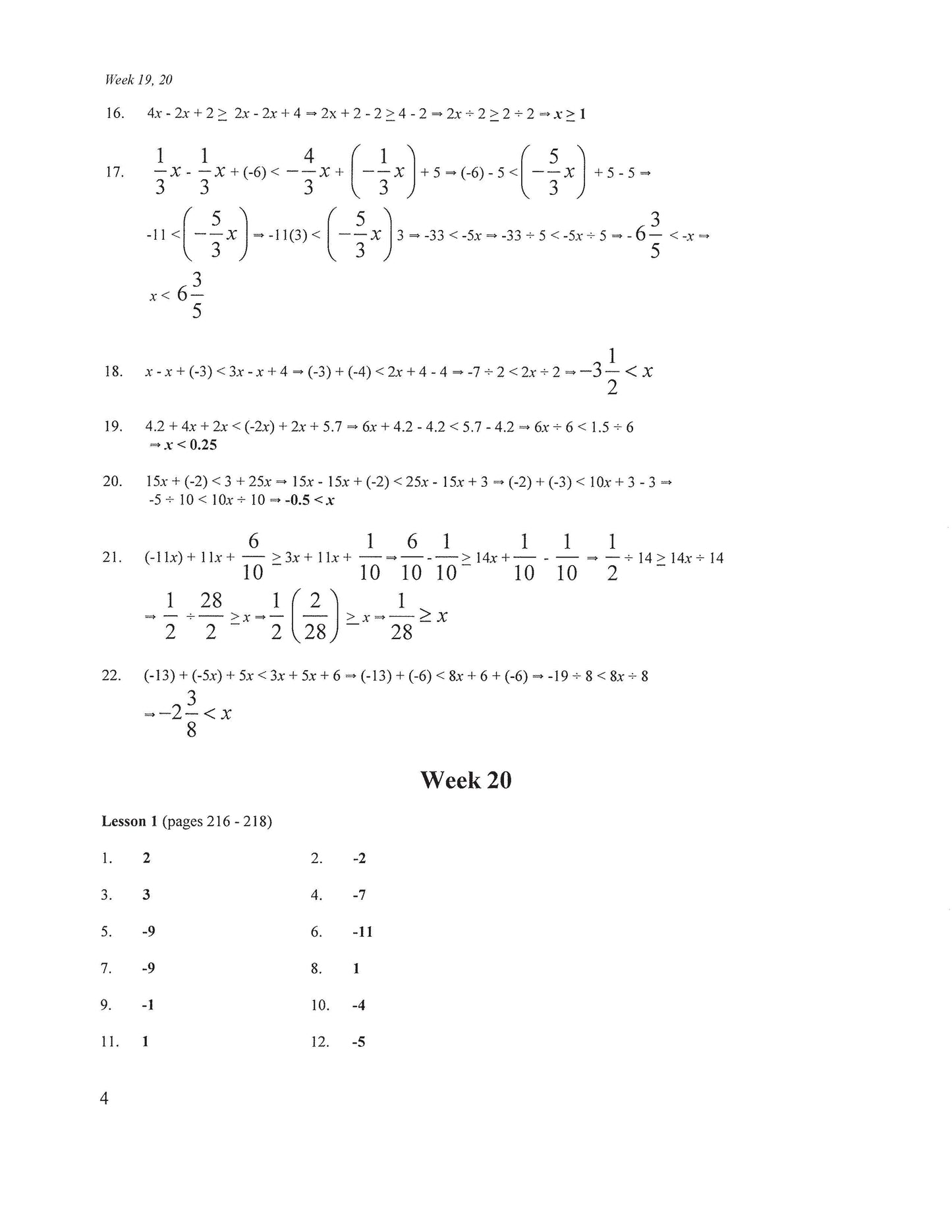 Math Grade 09 - Algebra I