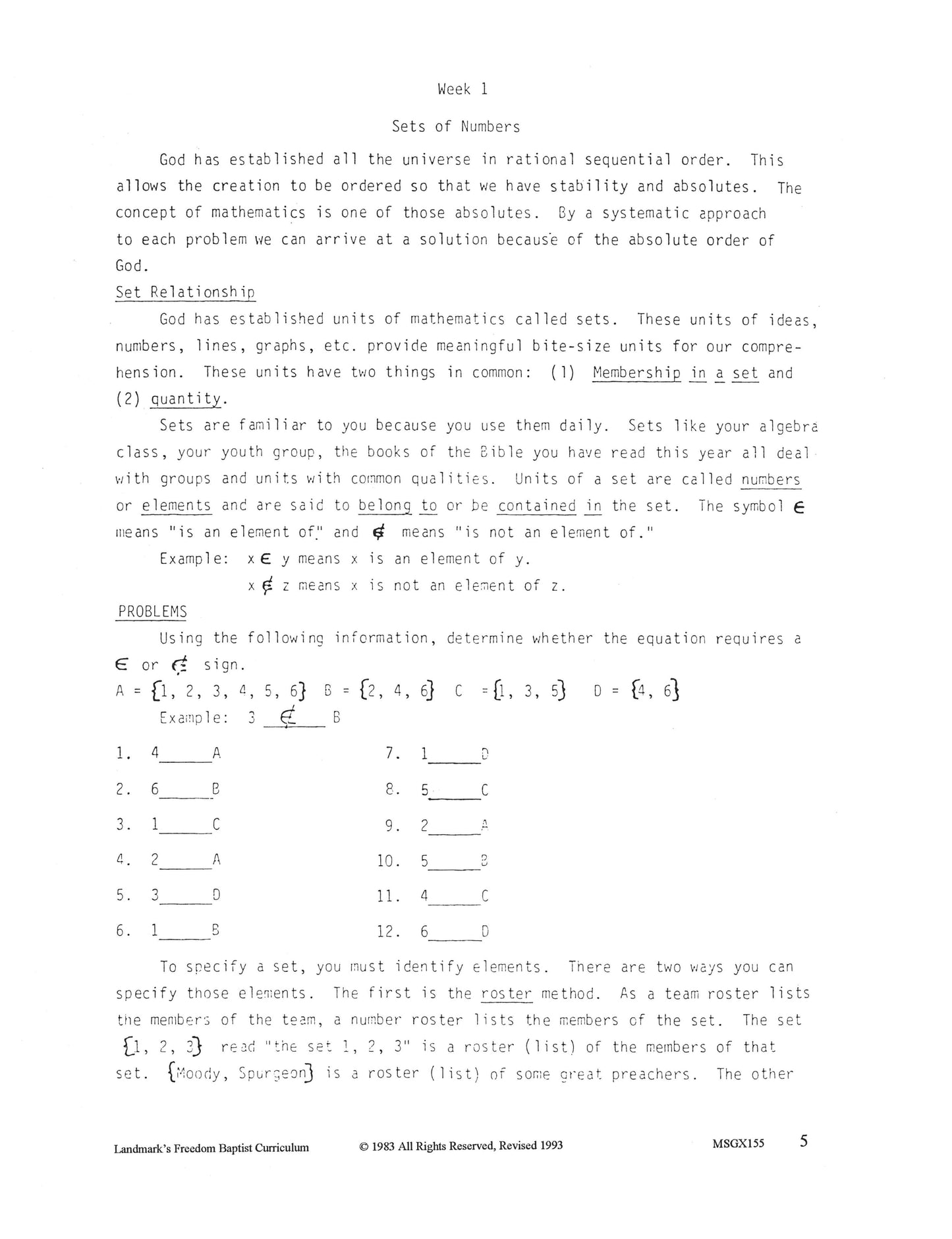 Math Grade 11 - Algebra II