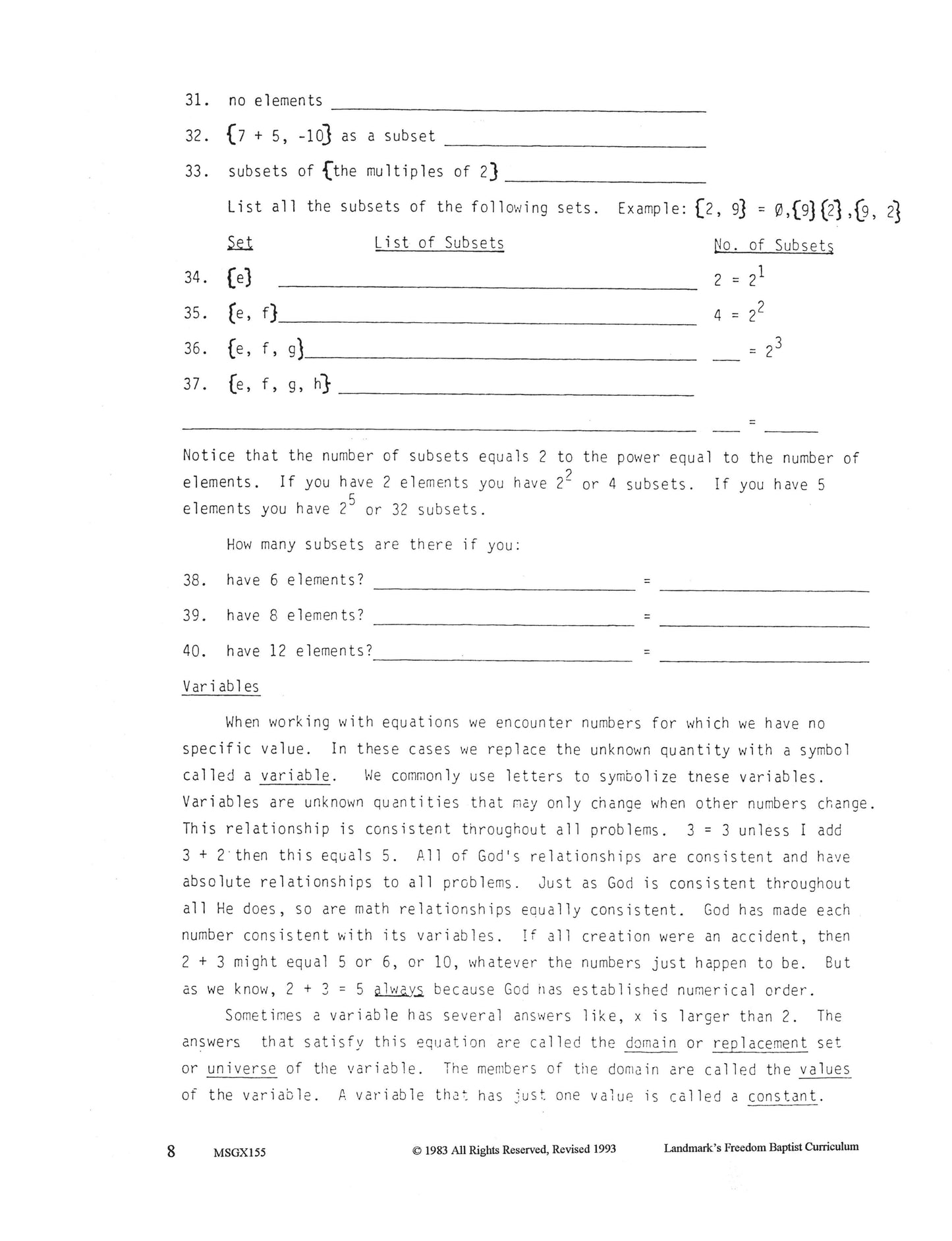 Math Grade 11 - Algebra II