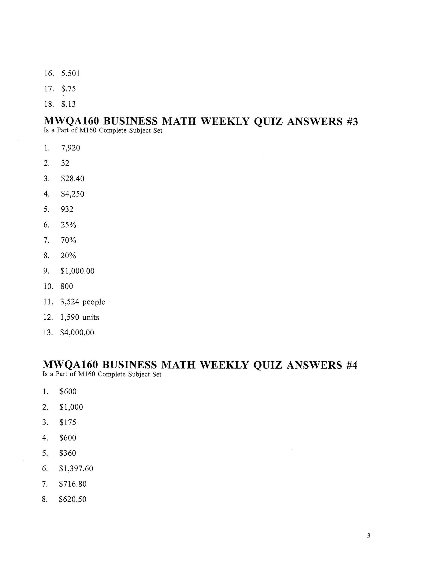 Math Grade 12 - Business Math