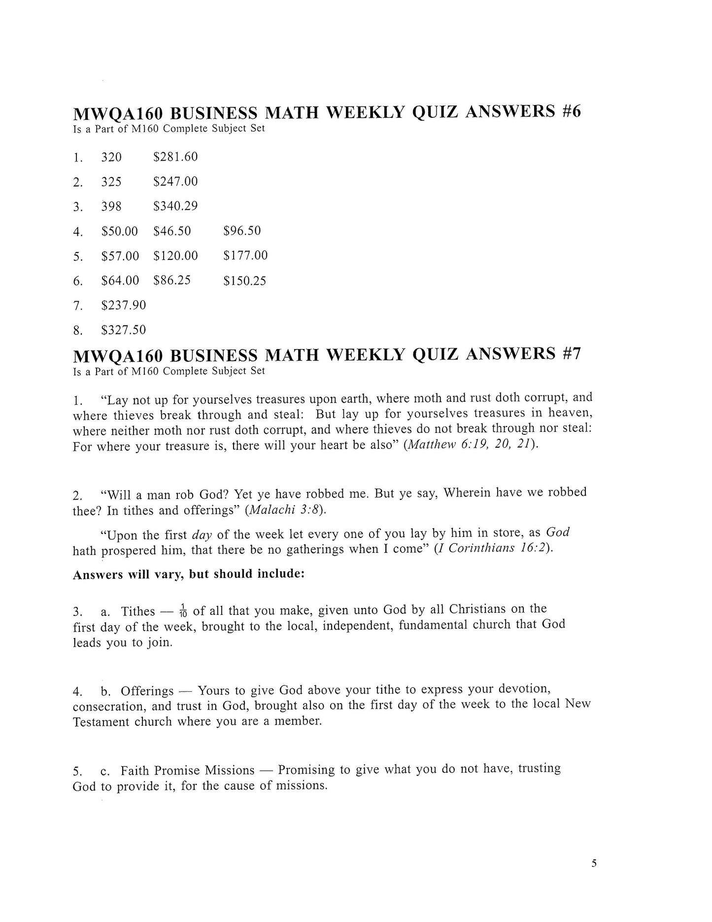 Math Grade 12 - Business Math