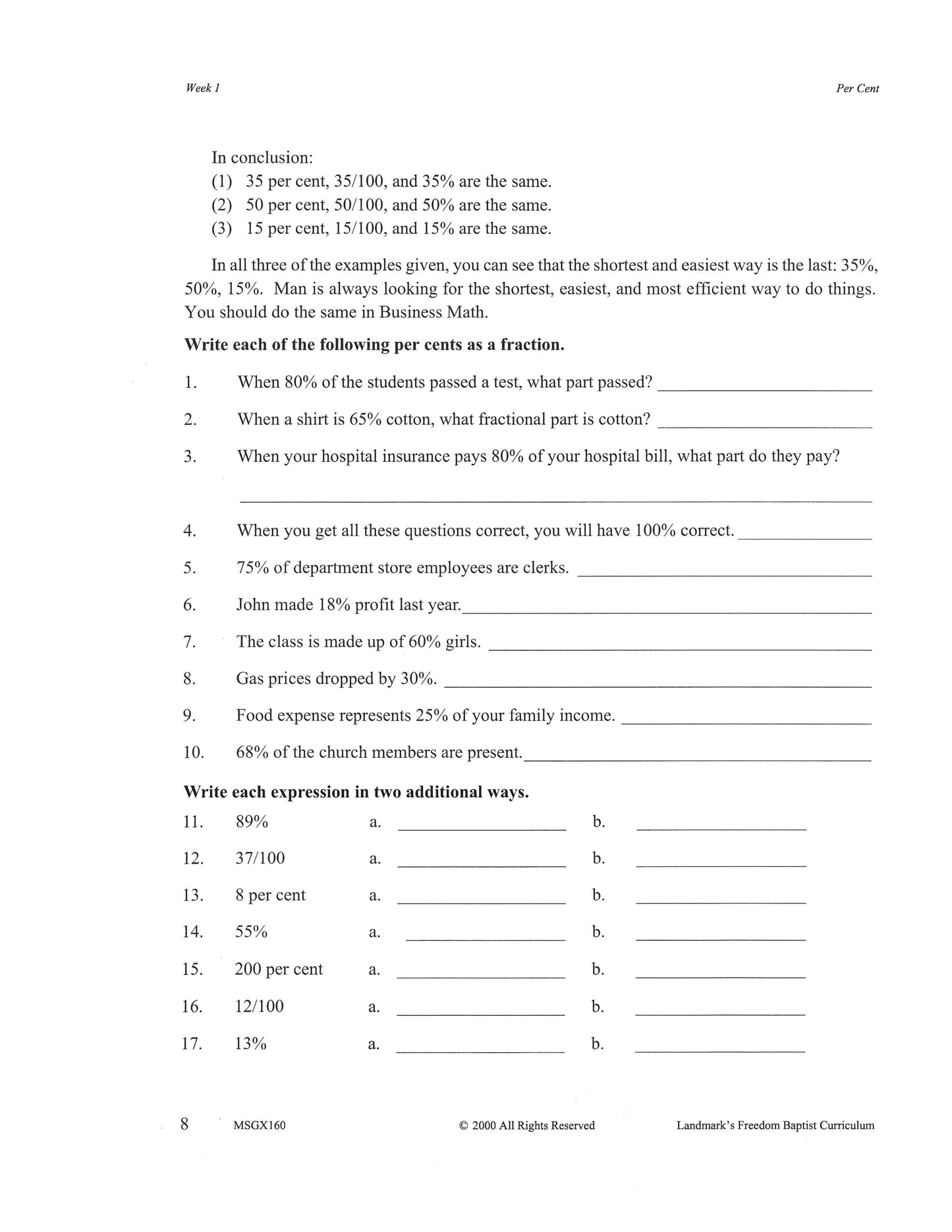 Math Grade 12 - Business Math
