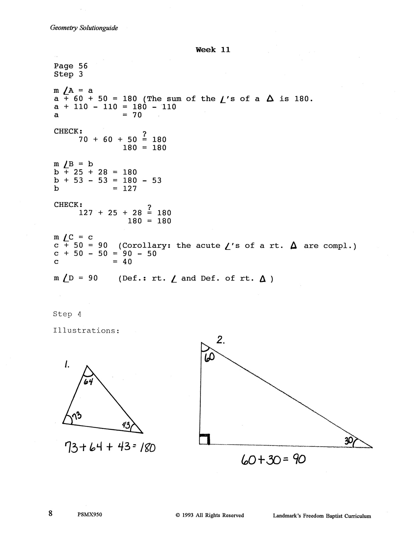 Support - Geometry Solution Guide