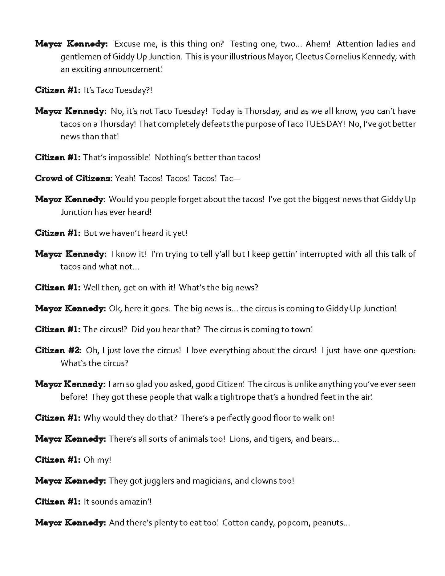 Giddy Up Junction Episode 1: The Circus Comes to Town