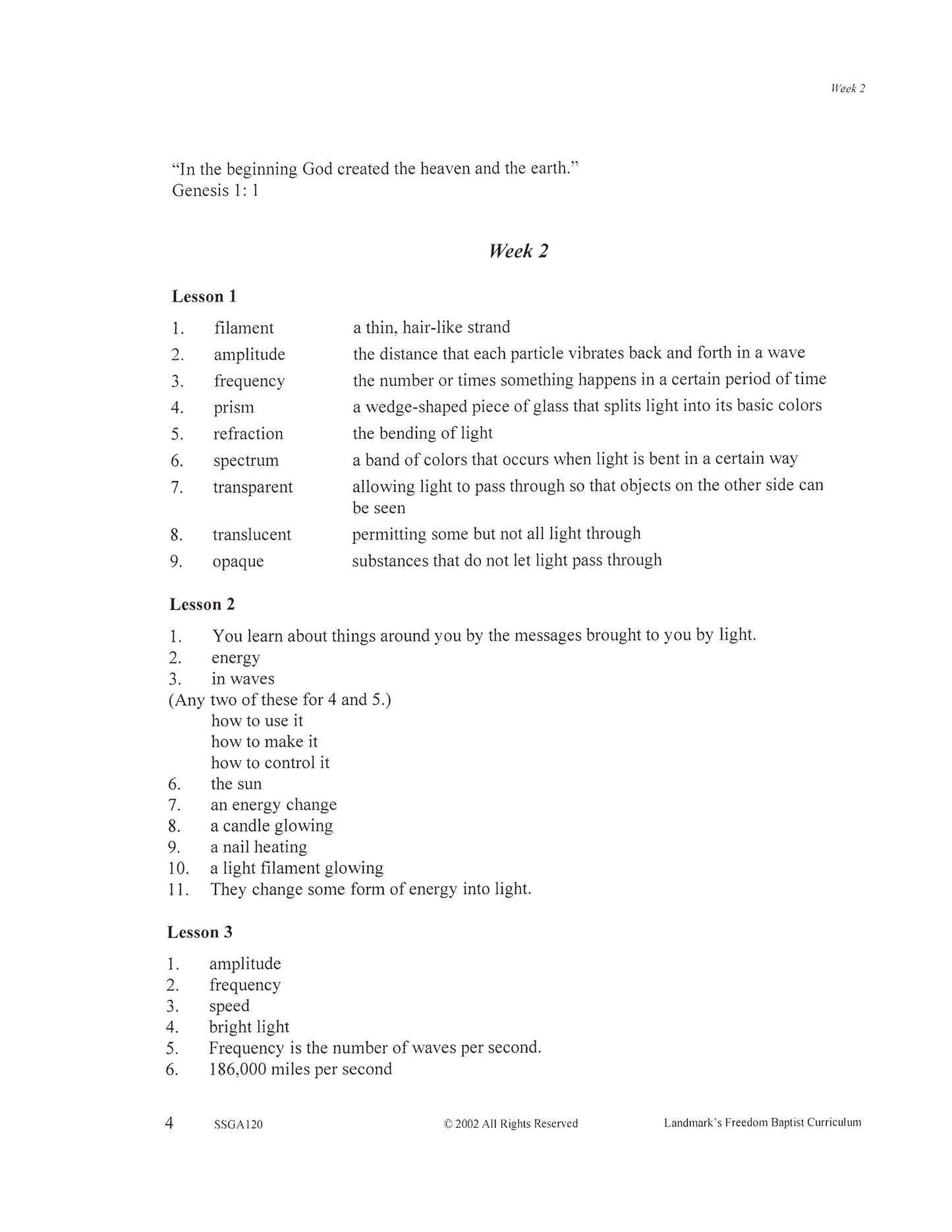 Science Grade 04 - Our World : Scientific Facts