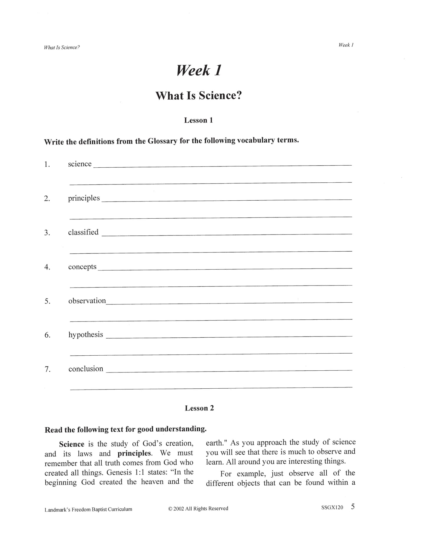 Science Grade 04 - Our World : Scientific Facts