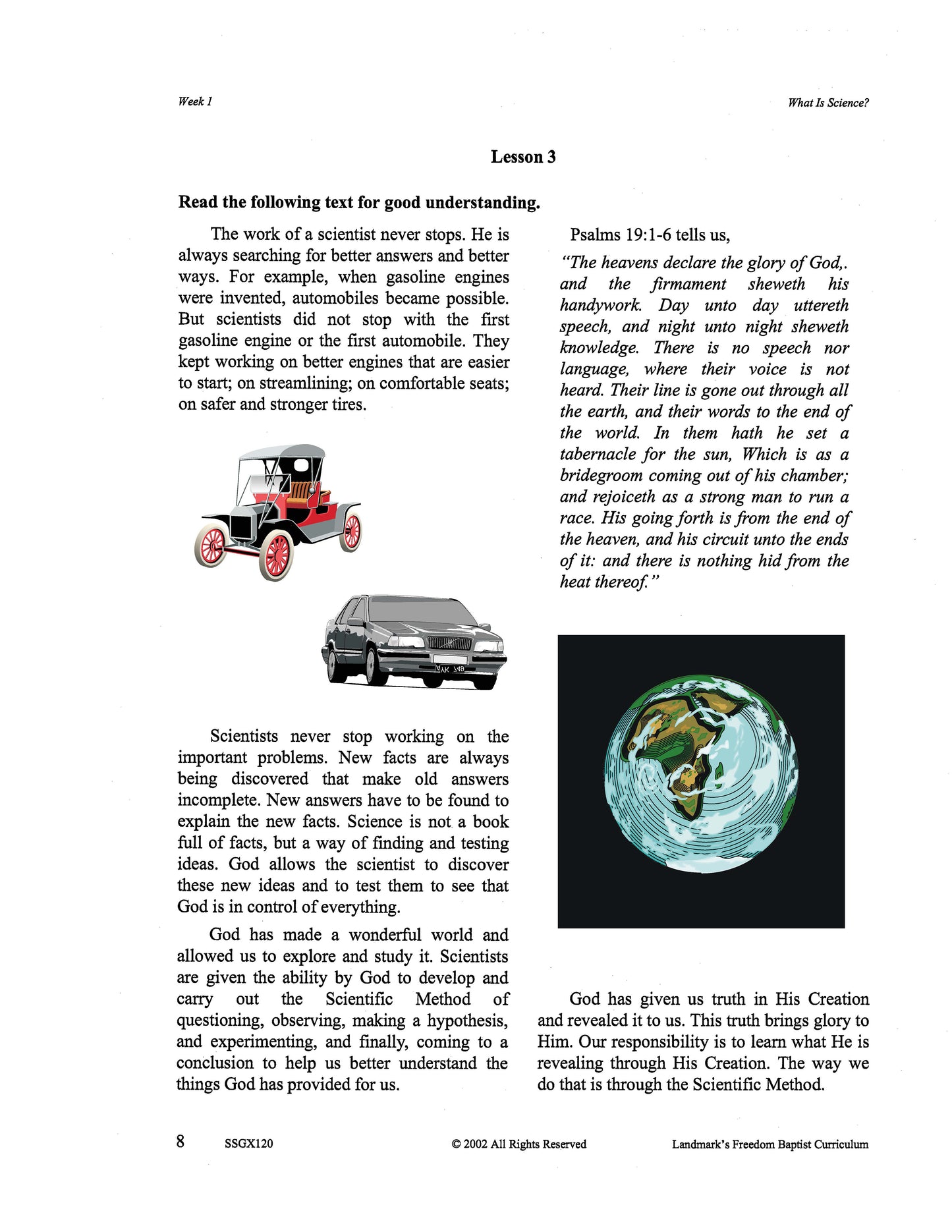 Science Grade 04 - Our World : Scientific Facts