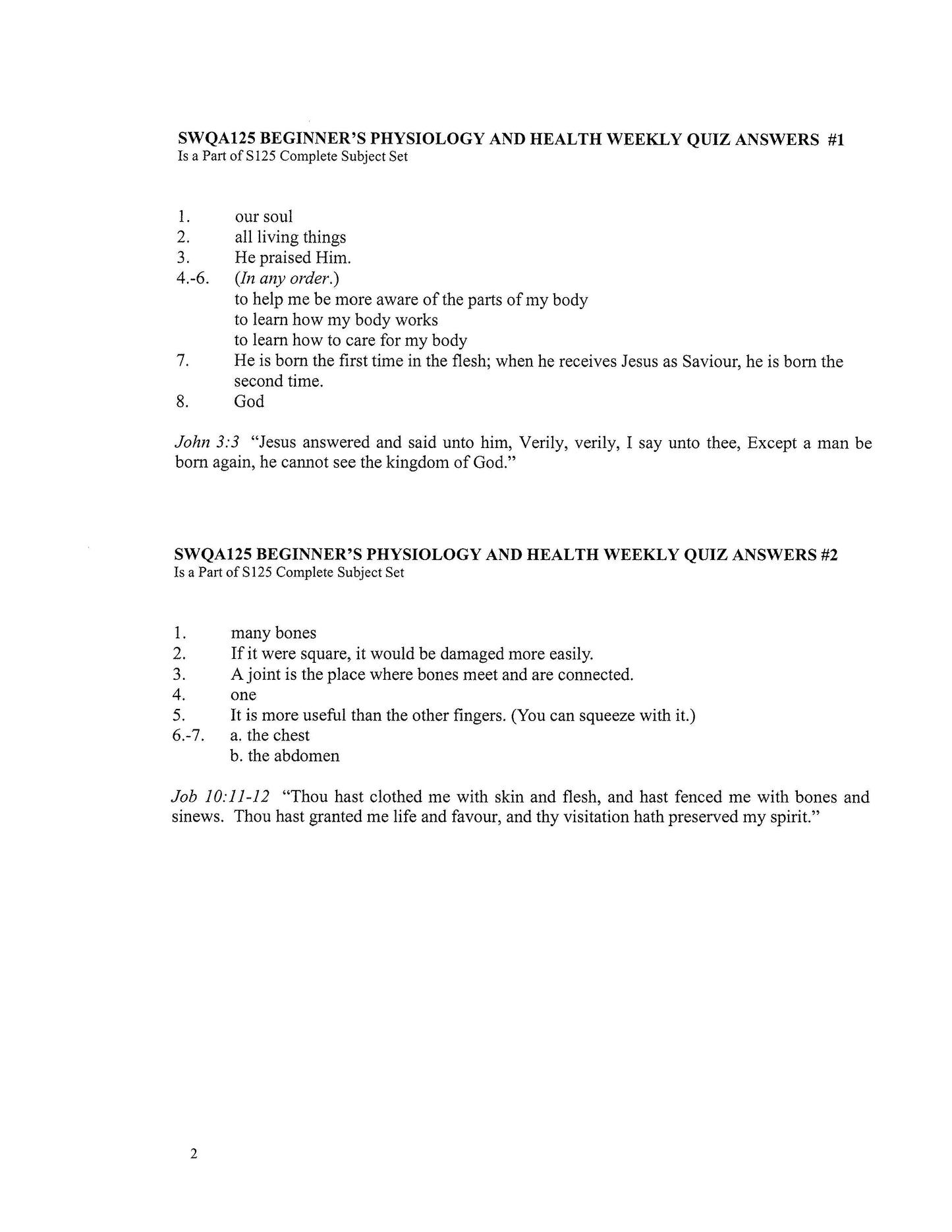 Science Grade 05 - Beginner's Physiology & Health