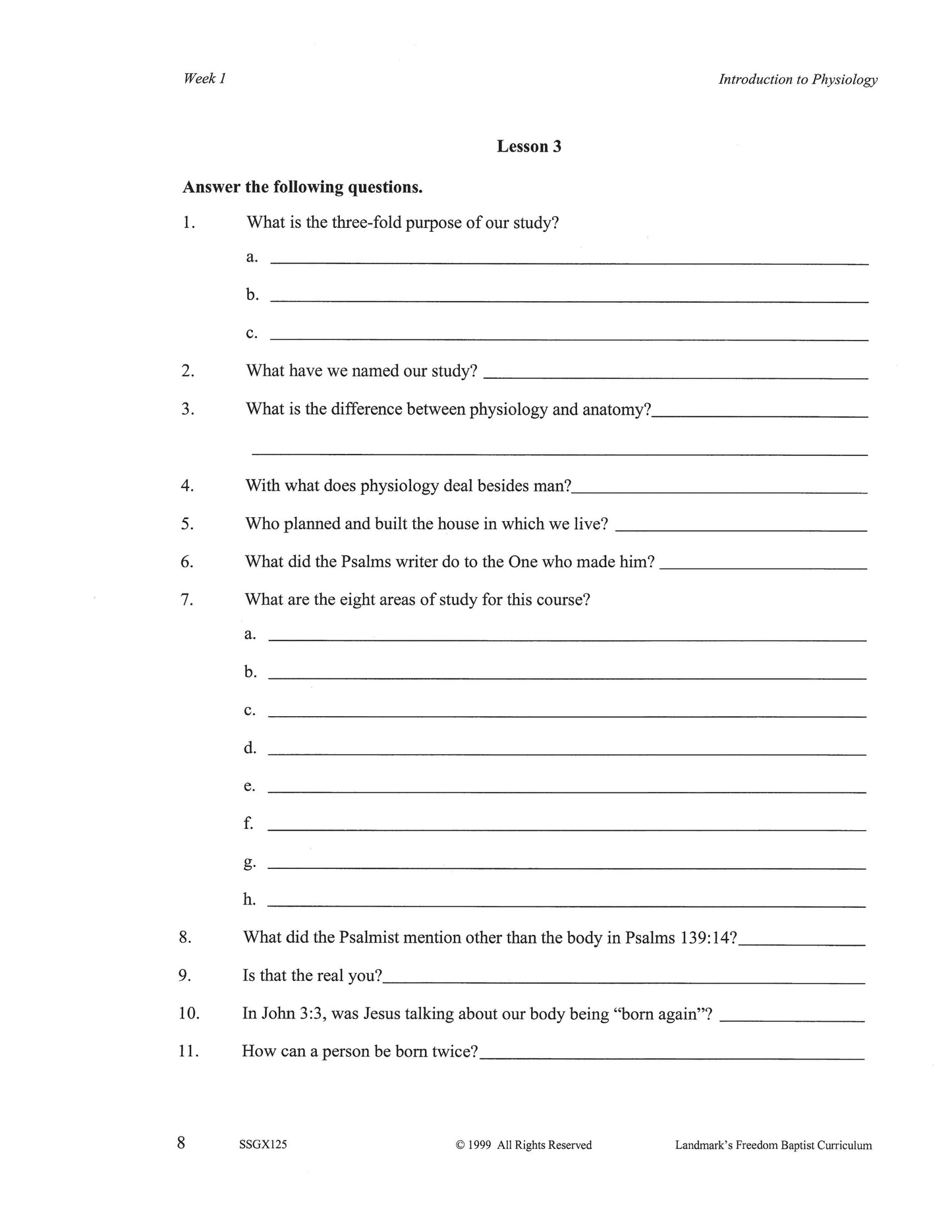Science Grade 05 - Beginner's Physiology & Health