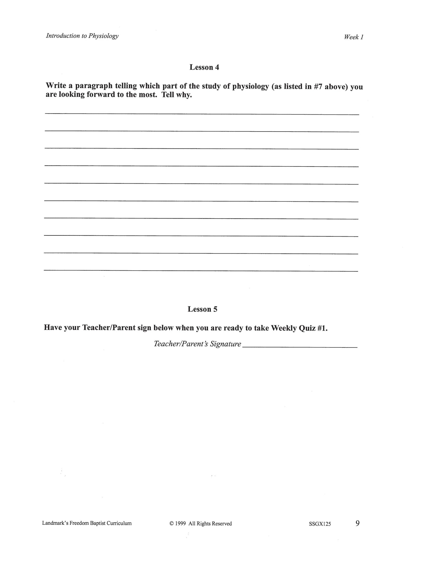 Science Grade 05 - Beginner's Physiology & Health