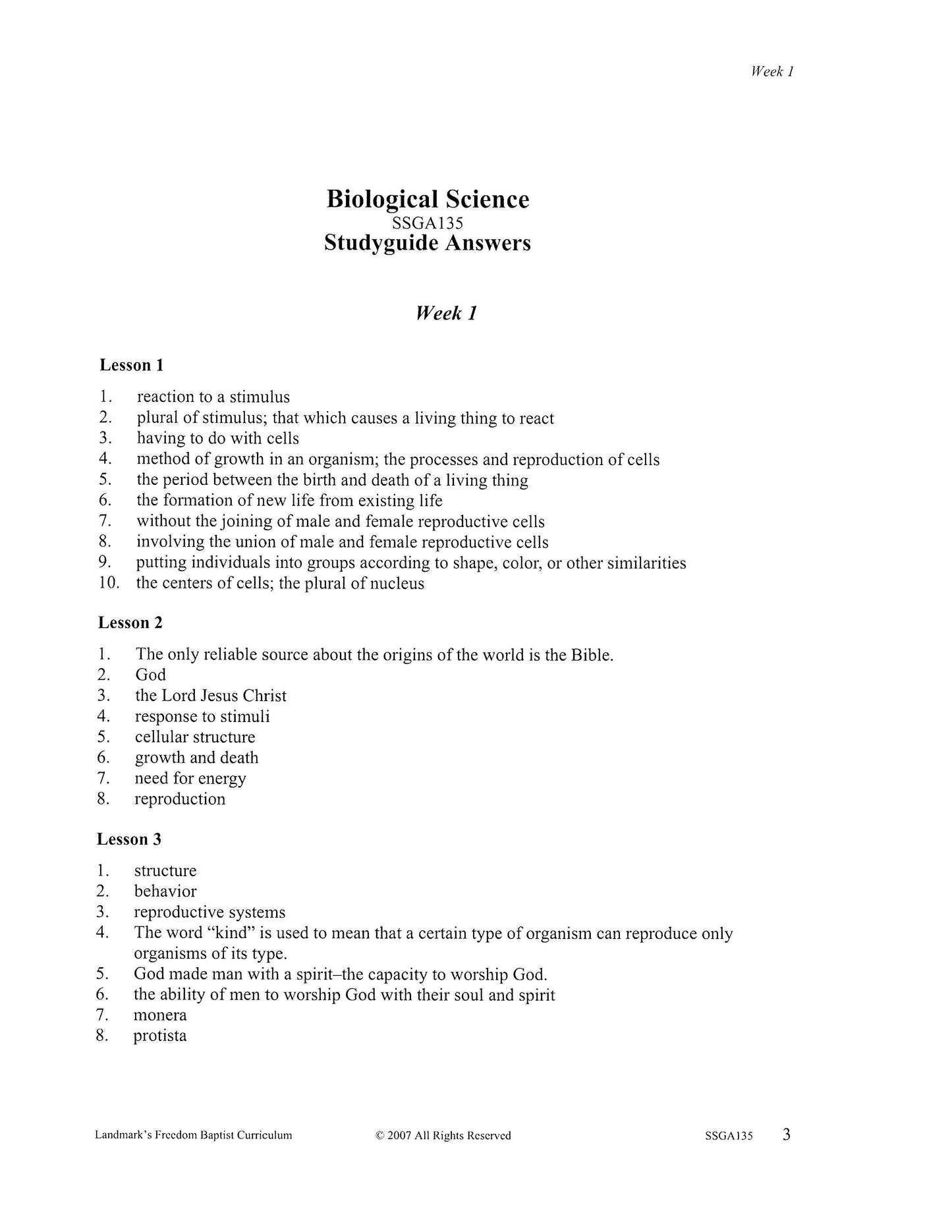 Science Grade 07 - Biological Science
