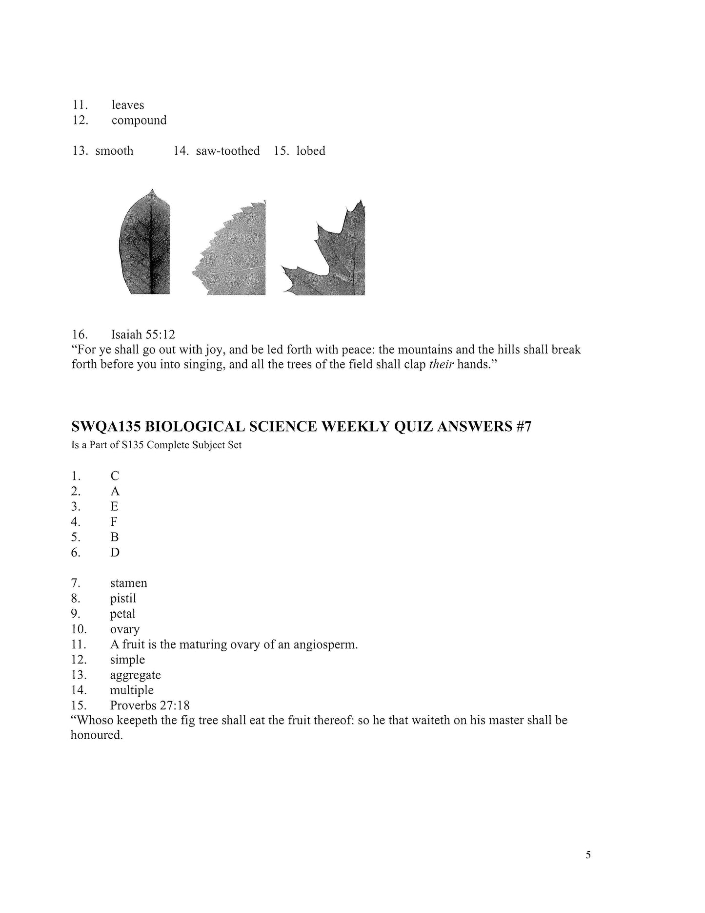 Science Grade 07 - Biological Science