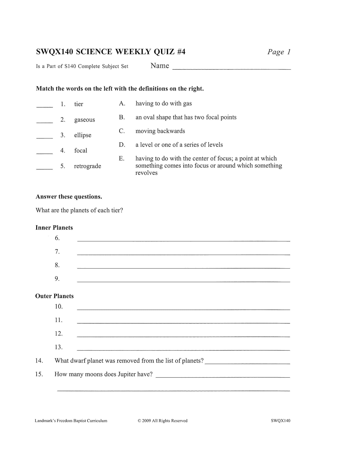 Science Grade 08 - General Science
