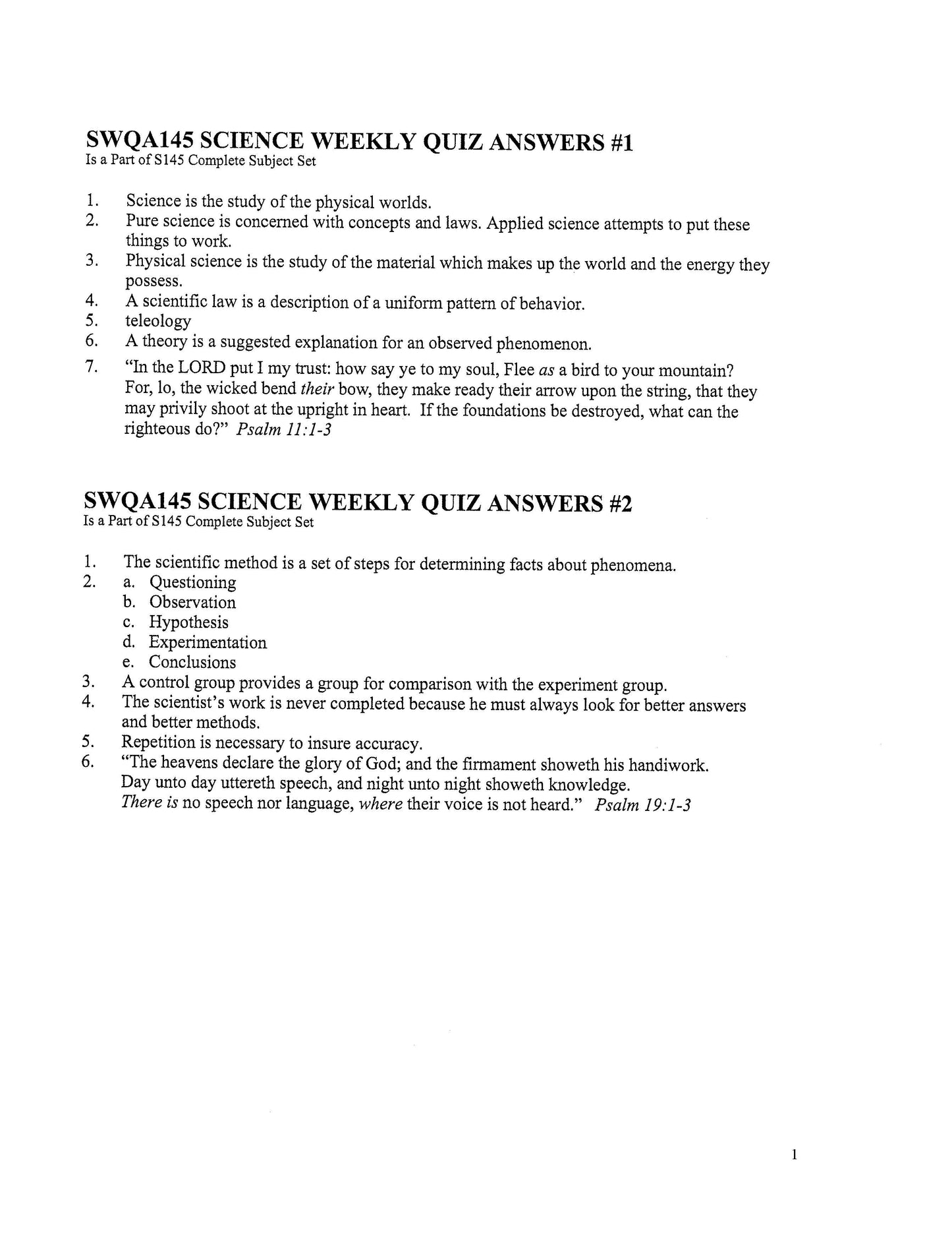 Science Grade 09 - Physical Science