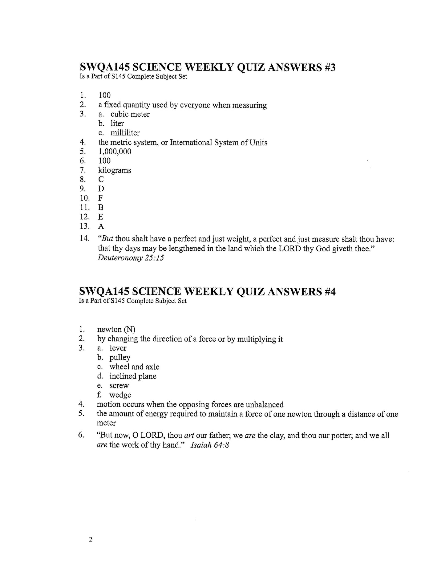 Science Grade 09 - Physical Science