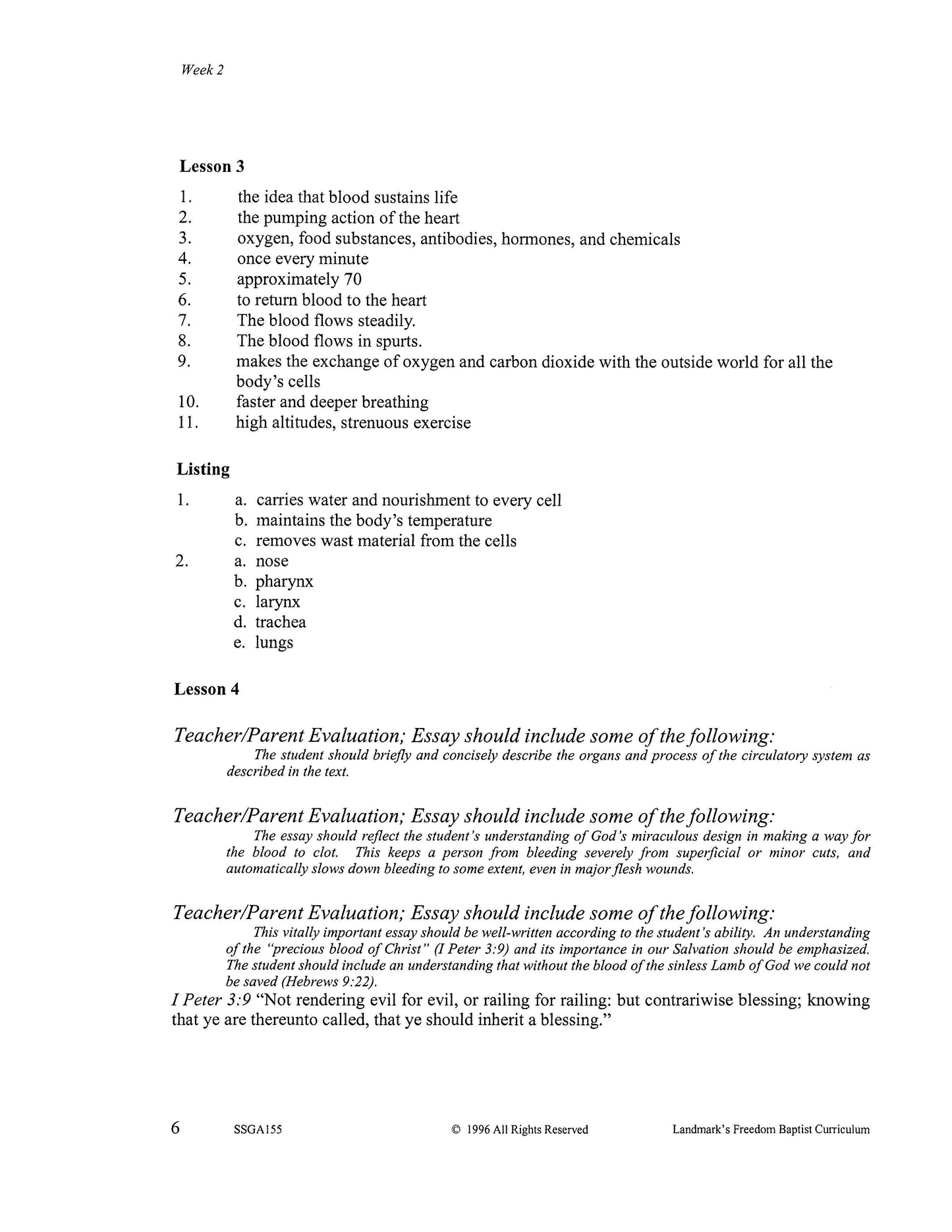 Science Grade 11 - Health & Dynamic Biblical Living