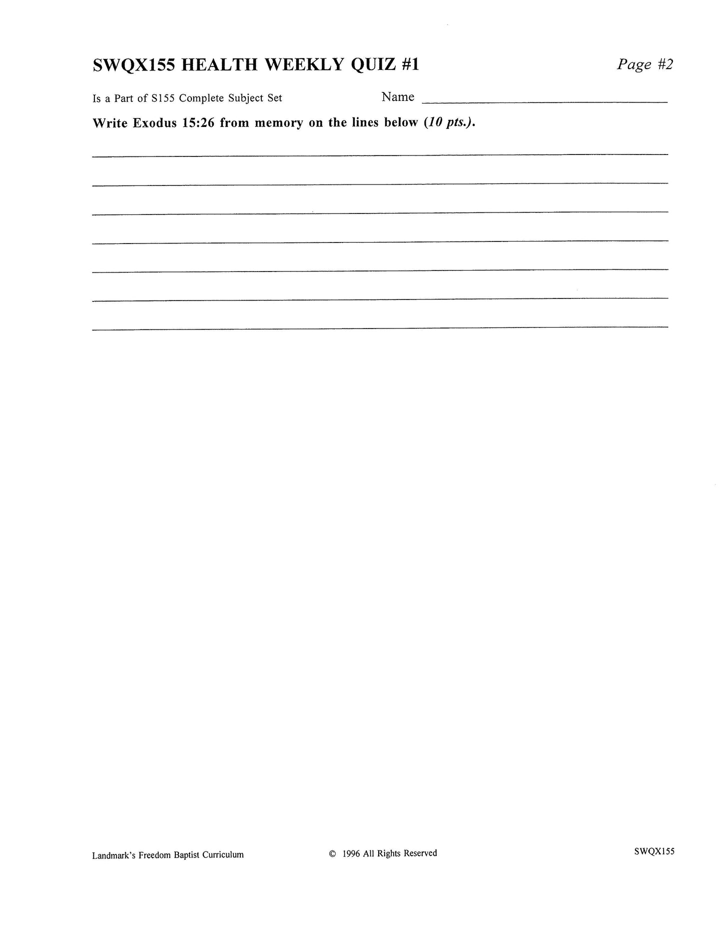 Science Grade 11 - Health & Dynamic Biblical Living