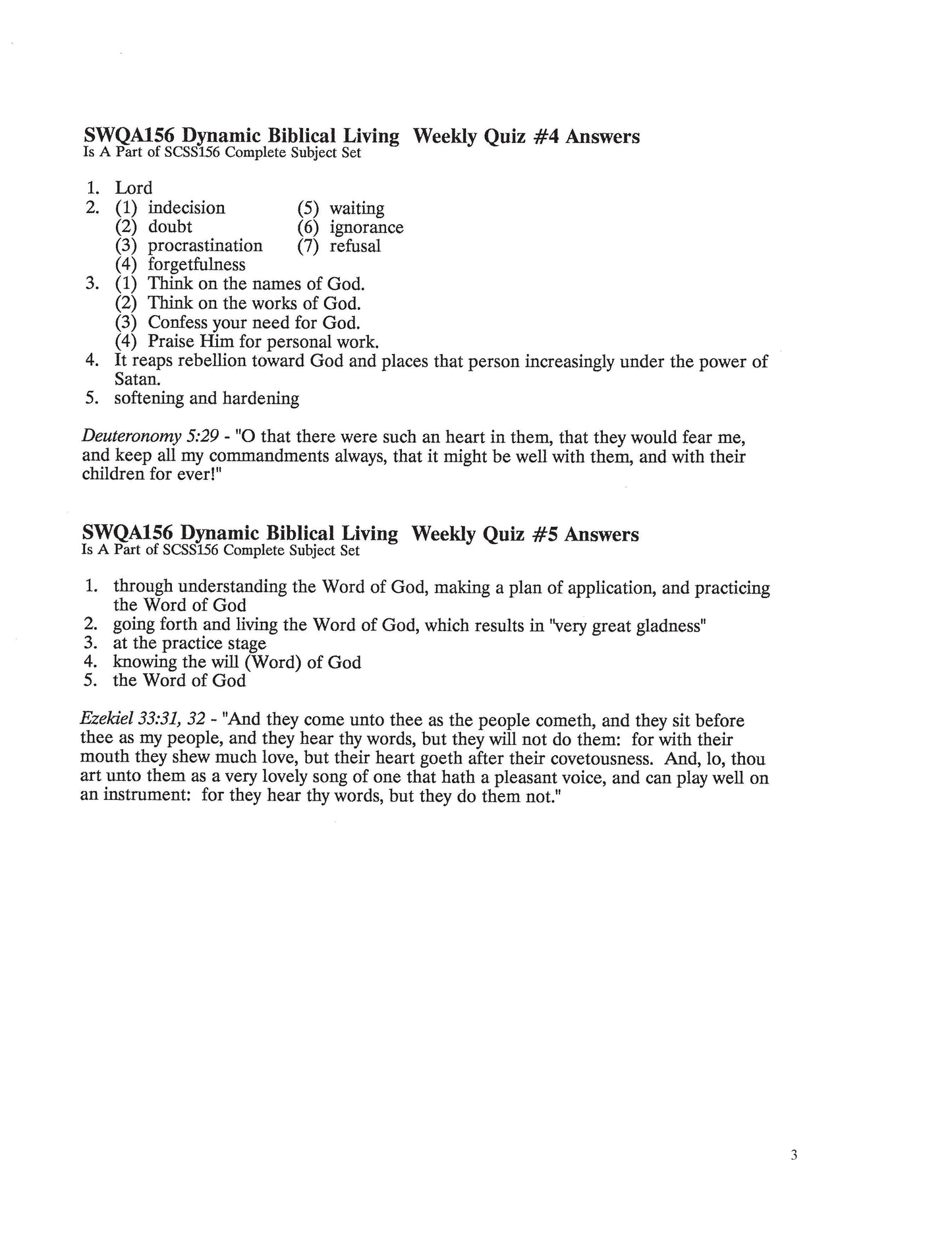 Science Grade 11 - Health & Dynamic Biblical Living