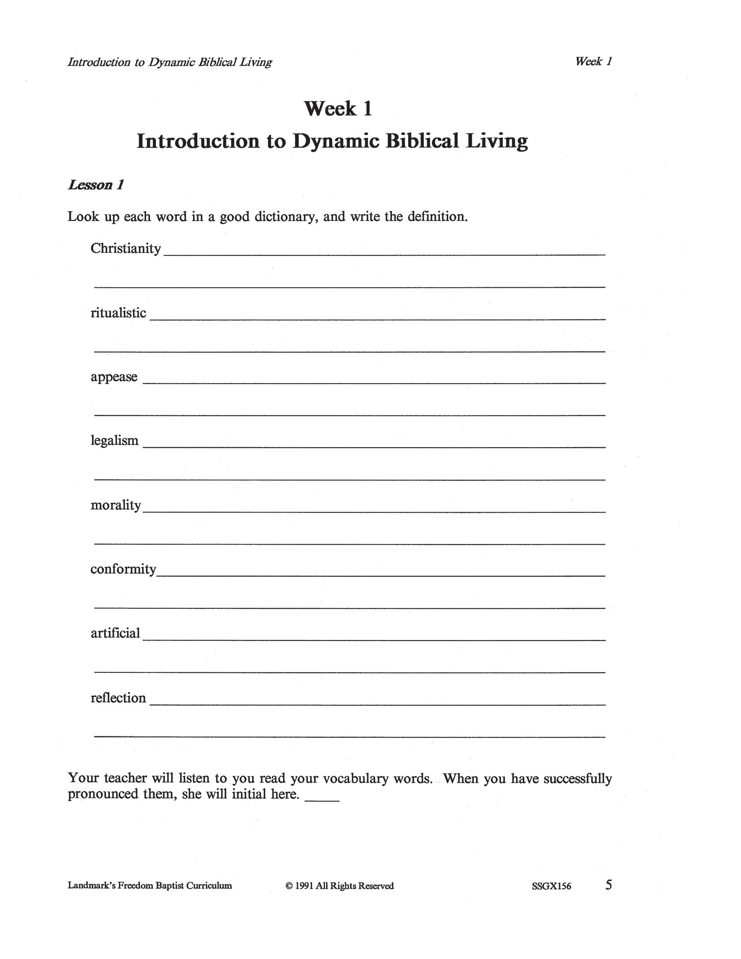 Science Grade 11 - Health & Dynamic Biblical Living