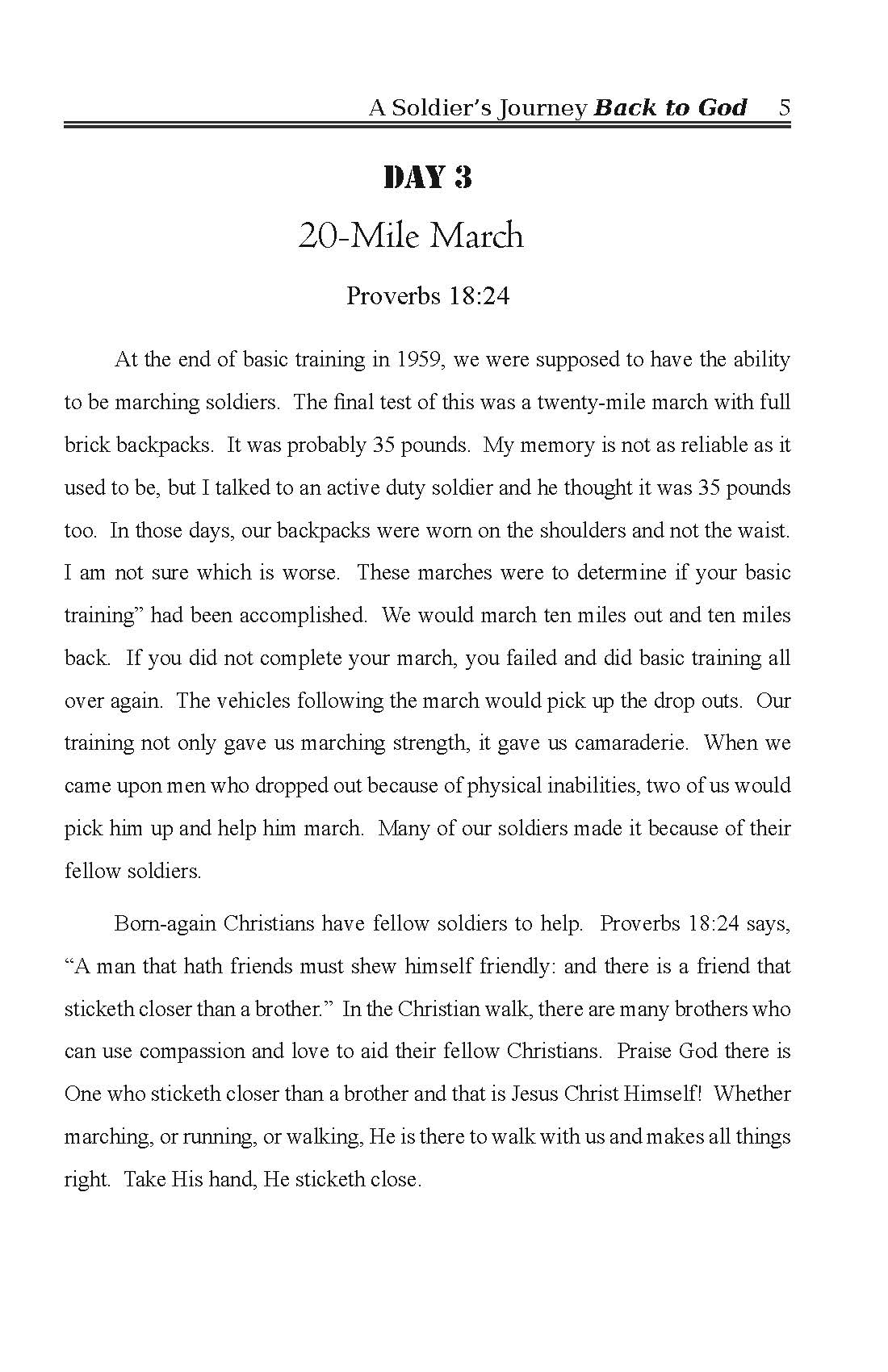 A Soldier's Journey Back To God (FREE)