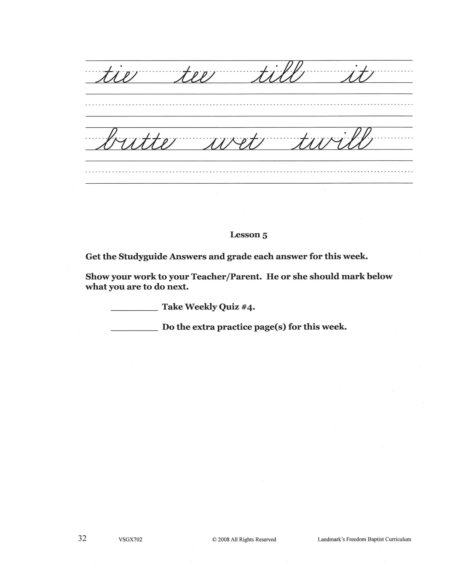Penmanship