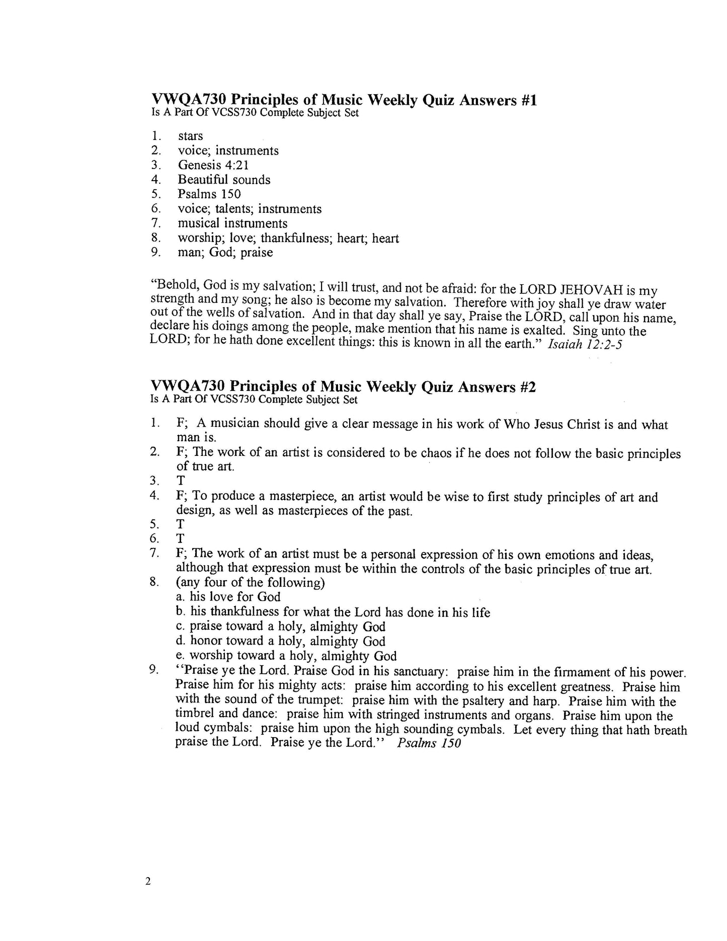 Principles of Music