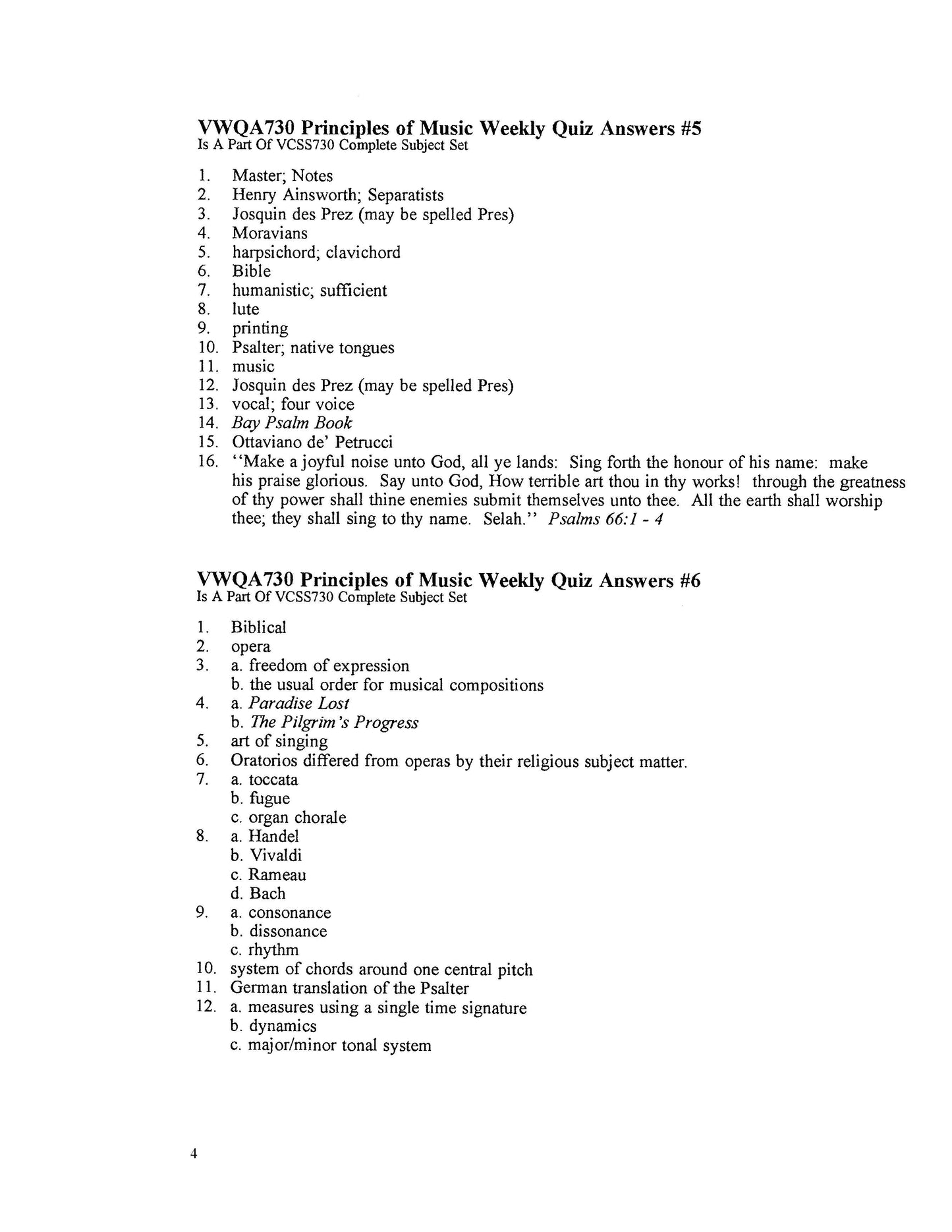 Principles of Music