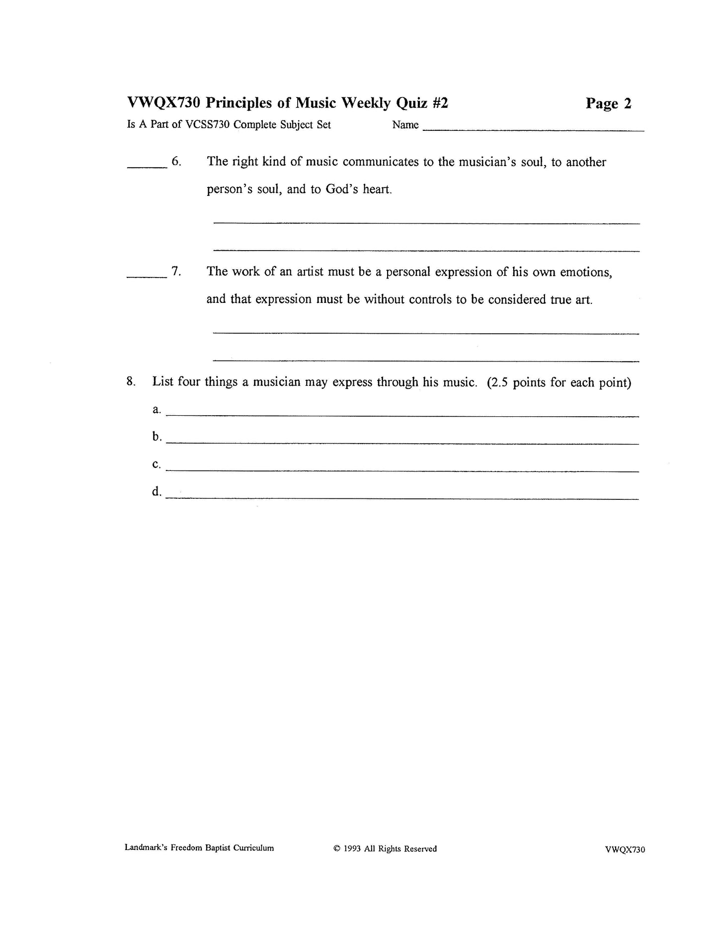 Principles of Music