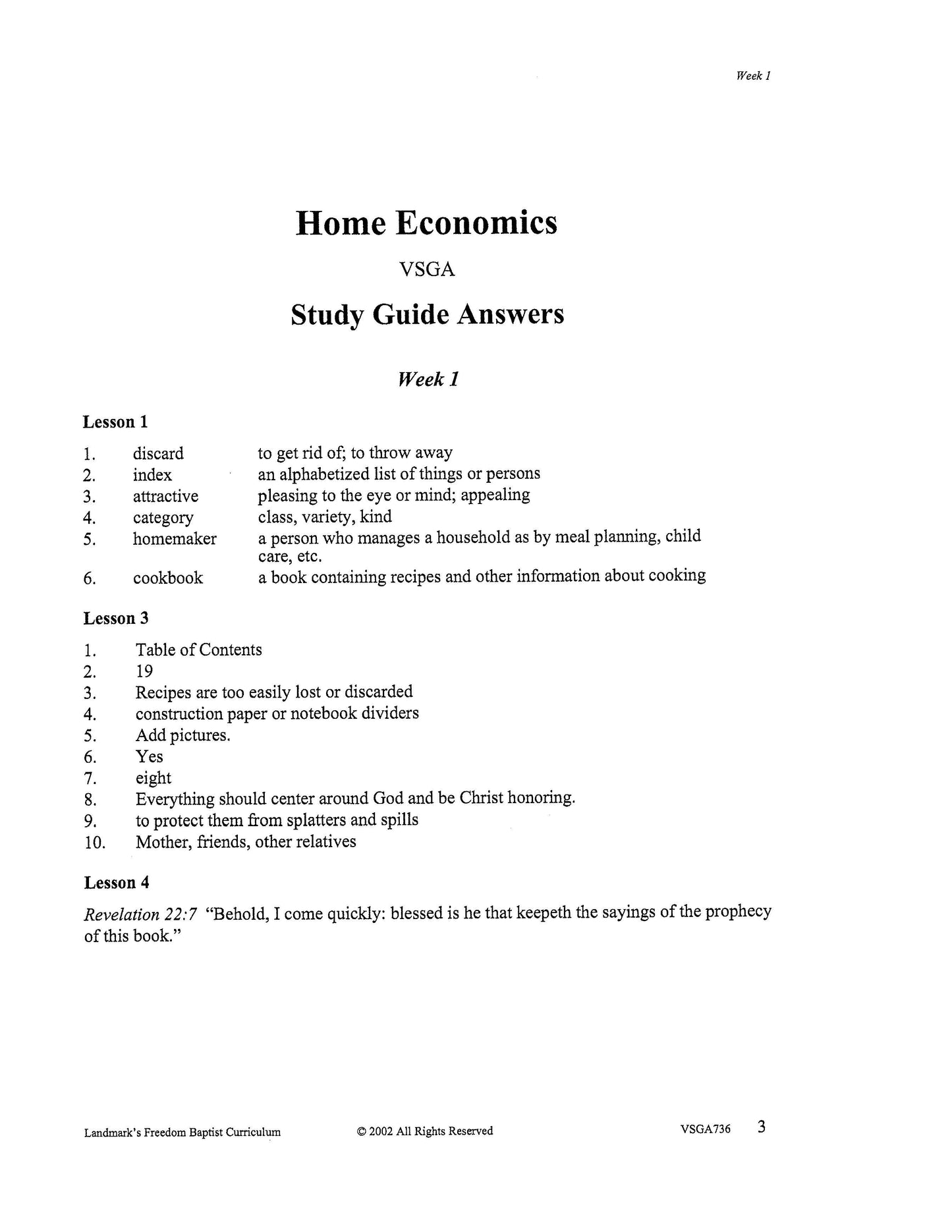 Home Economics