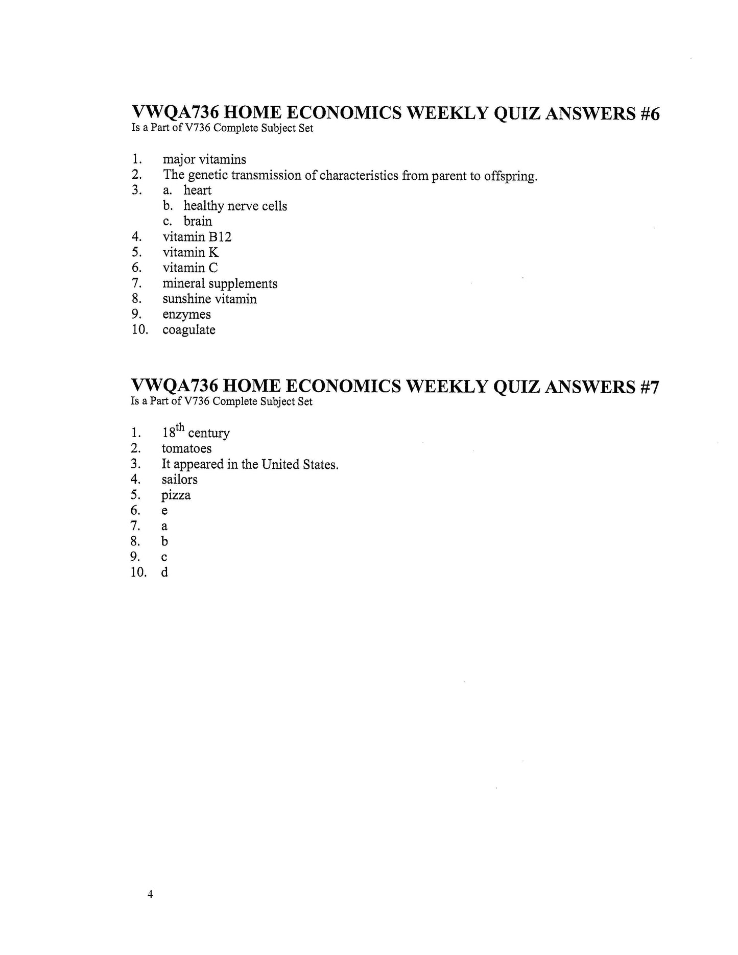 Home Economics
