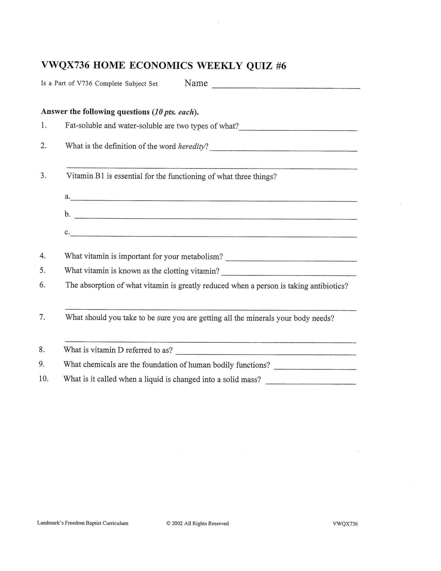 Home Economics