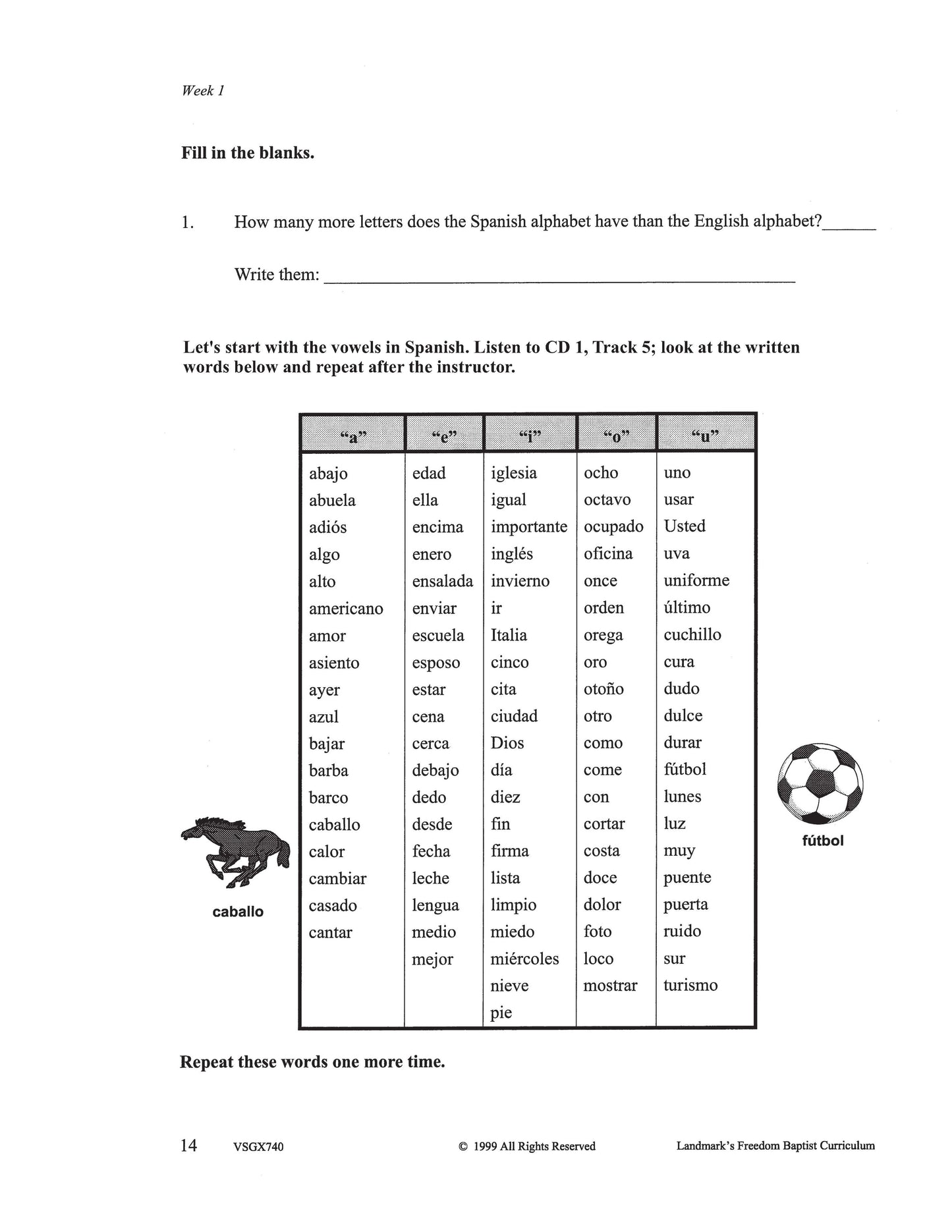 Spanish I