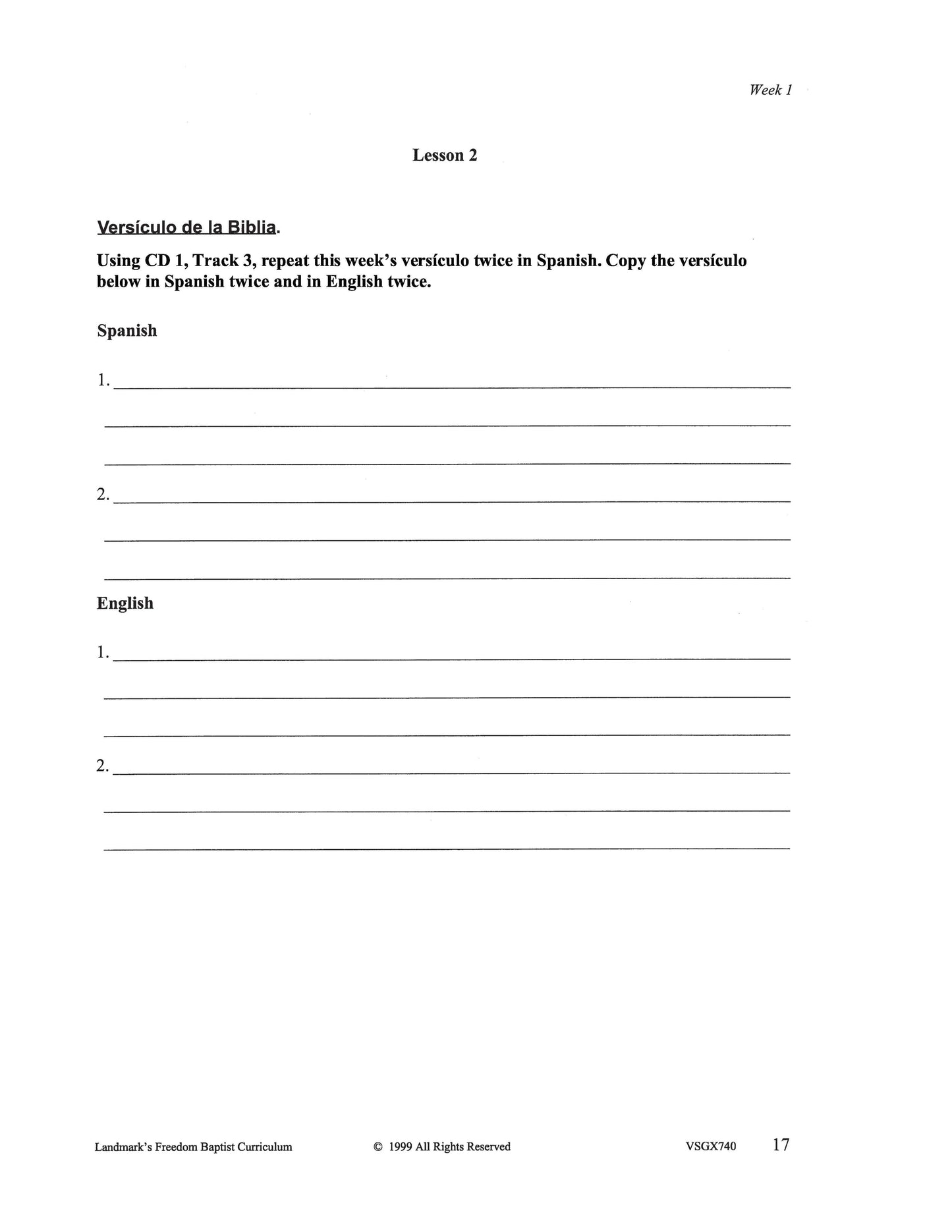 Spanish I